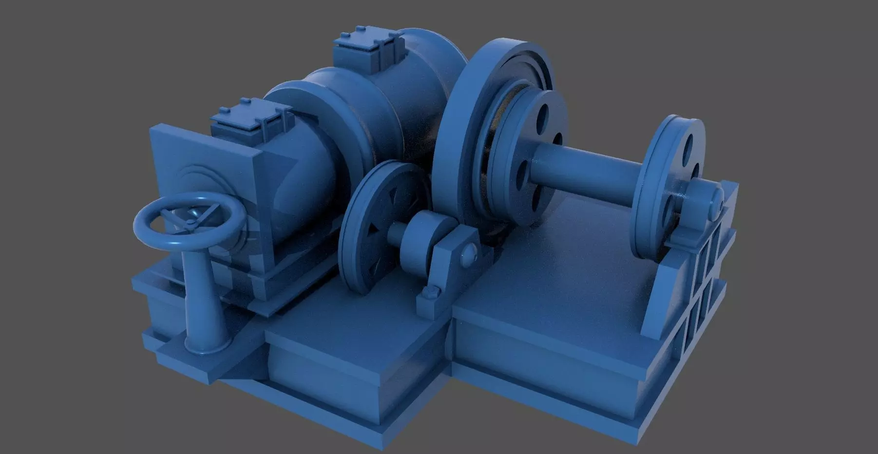 WW2 Littorio Class winches - Commercial license - 1-200 scale 3D print model_0