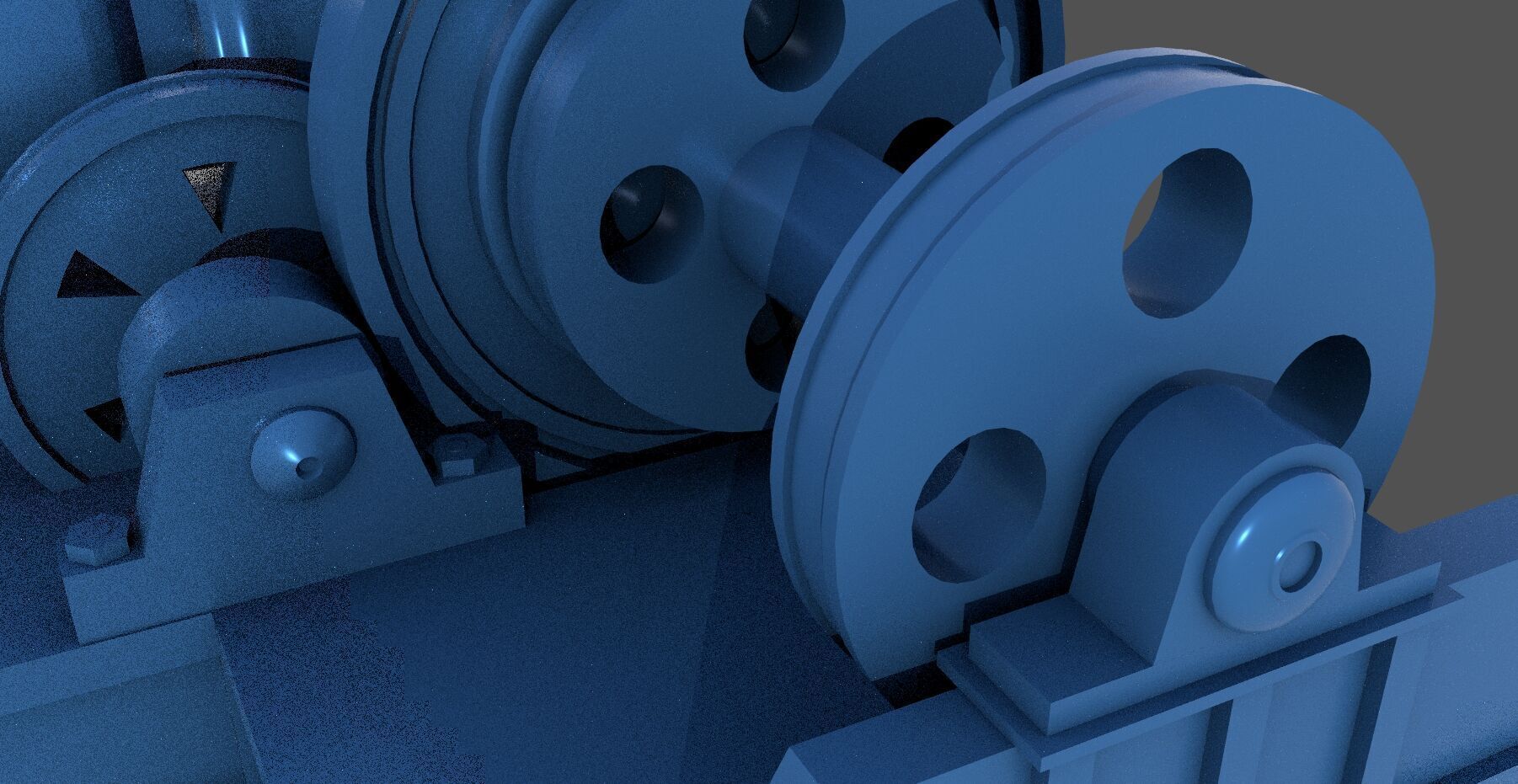 WW2 Littorio Class winches - Commercial license - 1-200 scale 3D print model_5