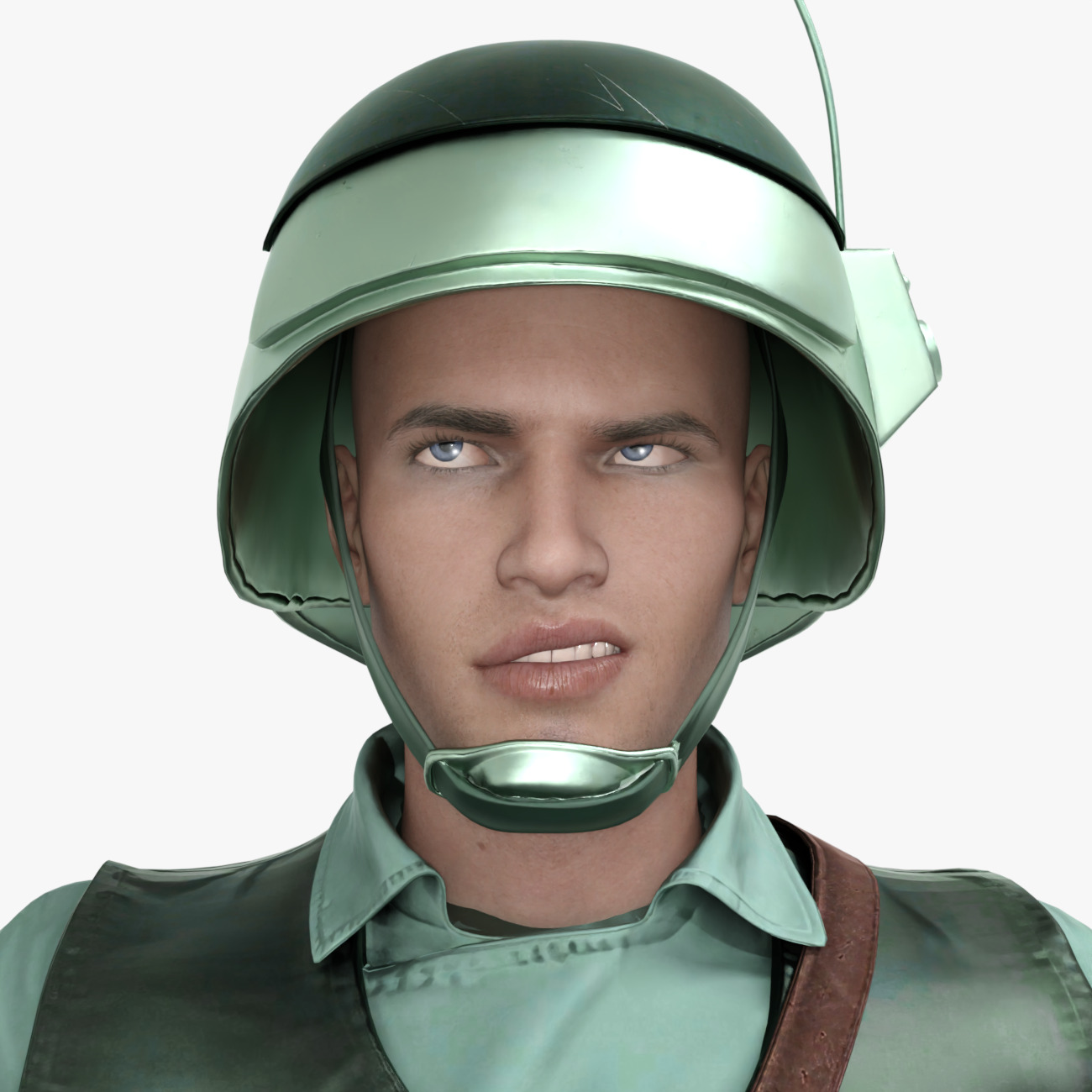Rebel Trooper Rigged Animated Low-poly 3D model_8