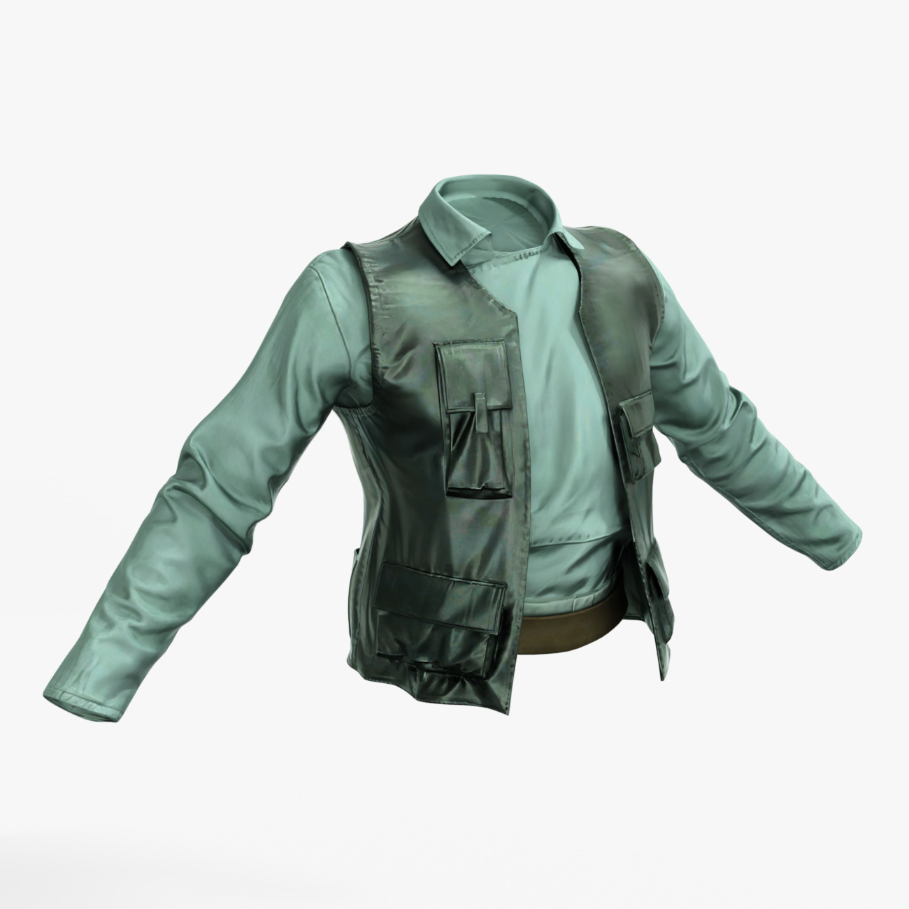 Rebel Trooper Rigged Animated Low-poly 3D model_7