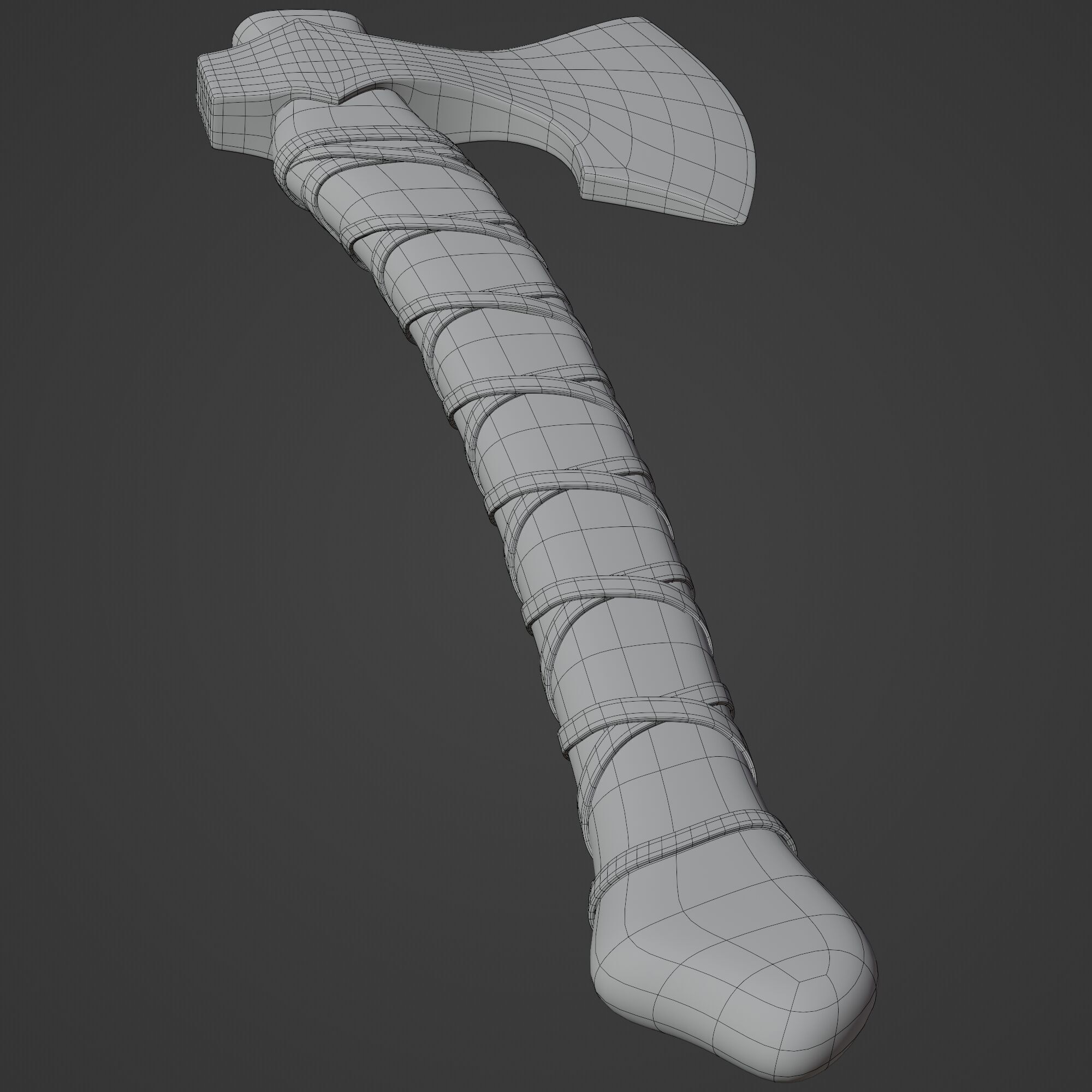 Viking Axe 3D model_11