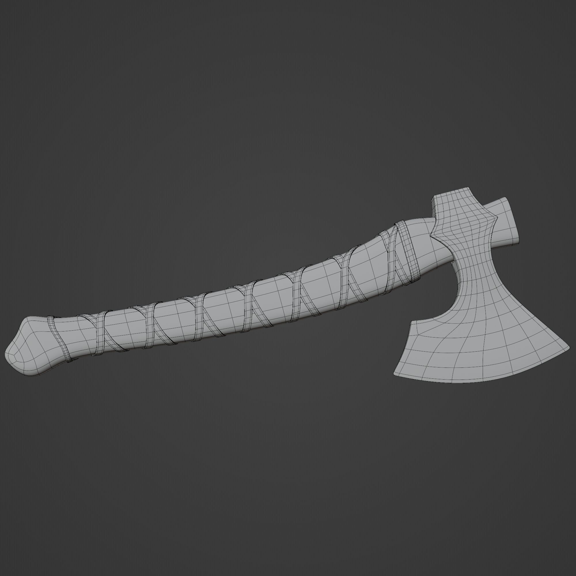 Viking Axe 3D model_15