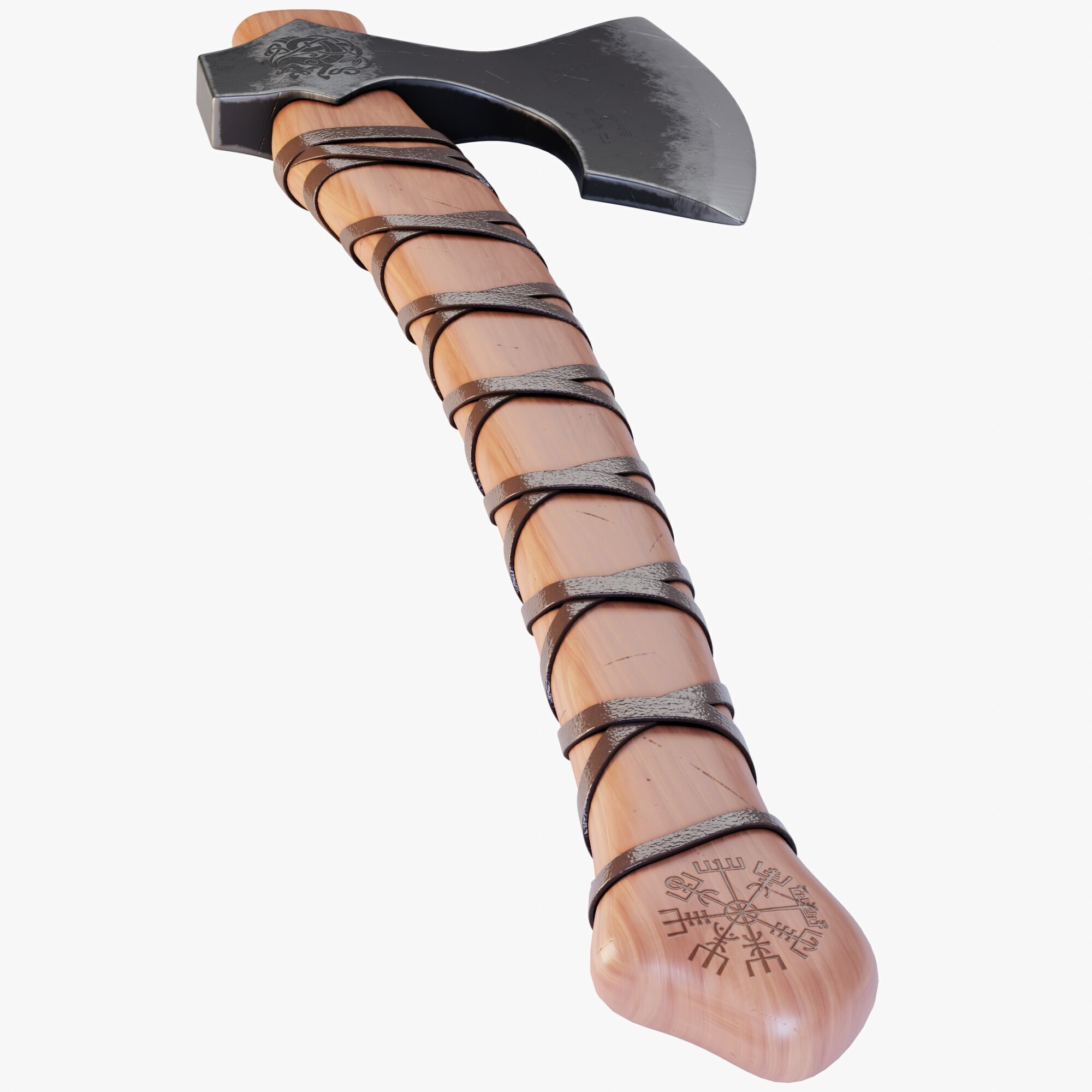 Viking Axe 3D model_3