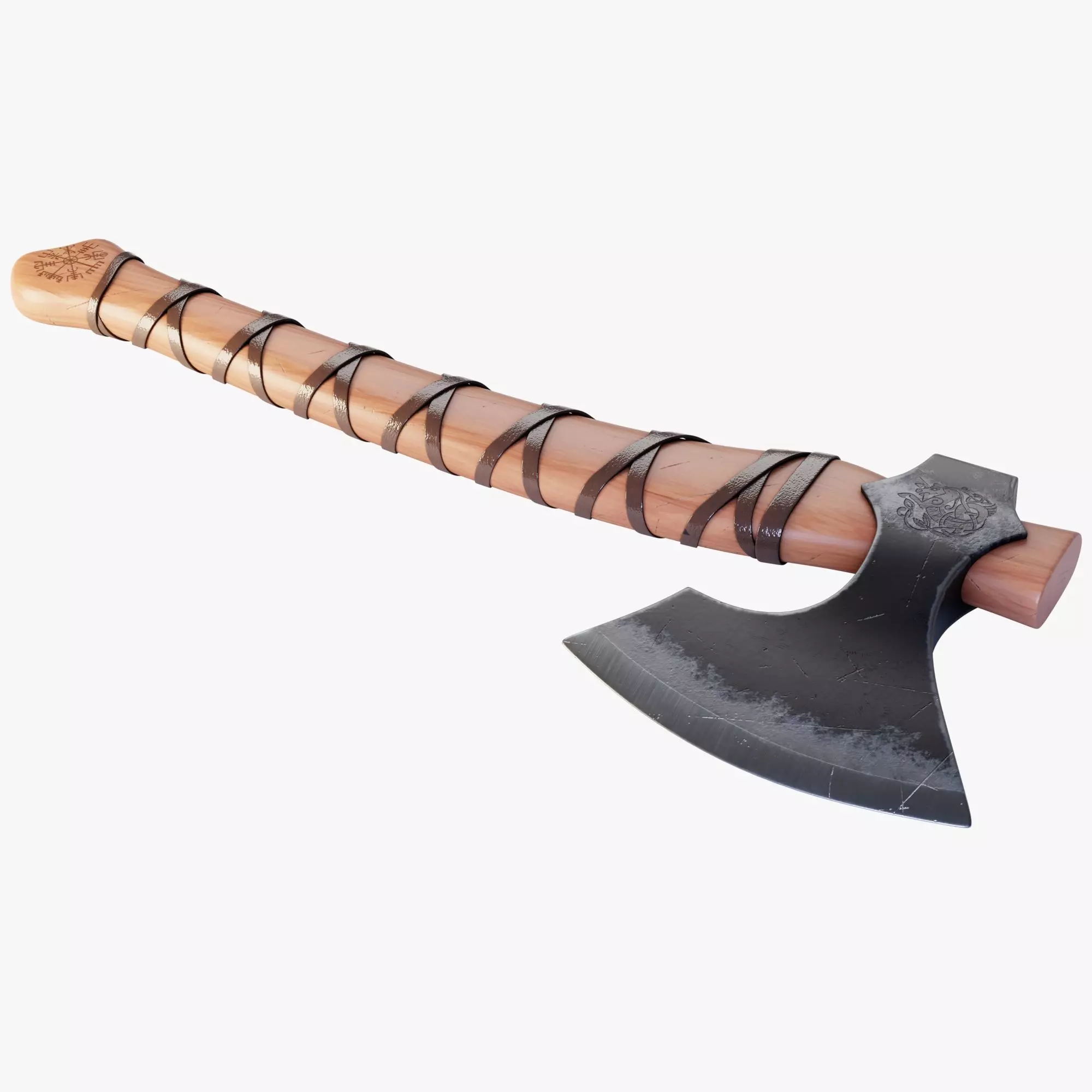 Viking Axe 3D model_0