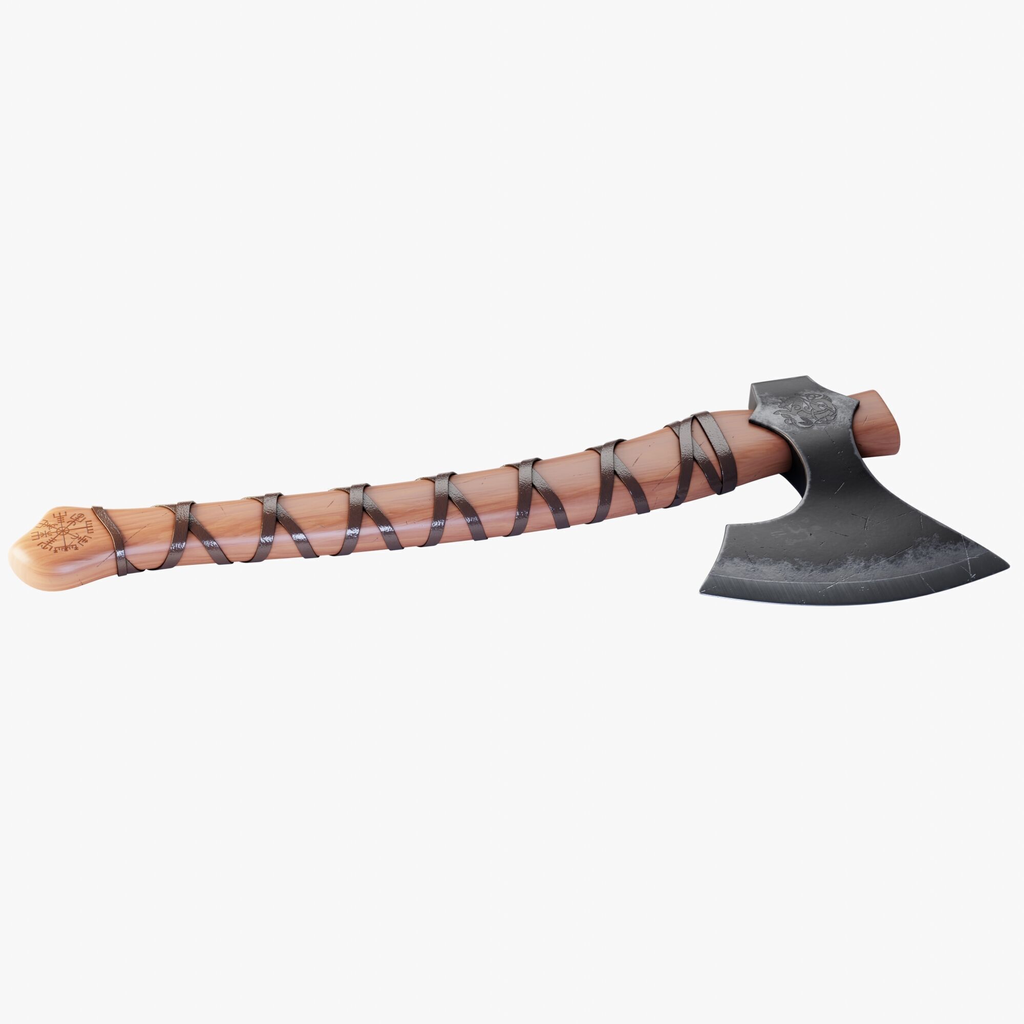 Viking Axe 3D model_1