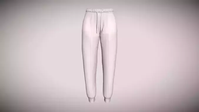 Girls-Jogger In Low Poly Low-poly 3D model