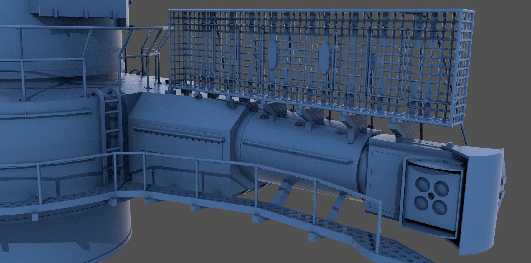 Yamato 15m main rangefinder - Commercial license - 1-100 scale 3D print model_3