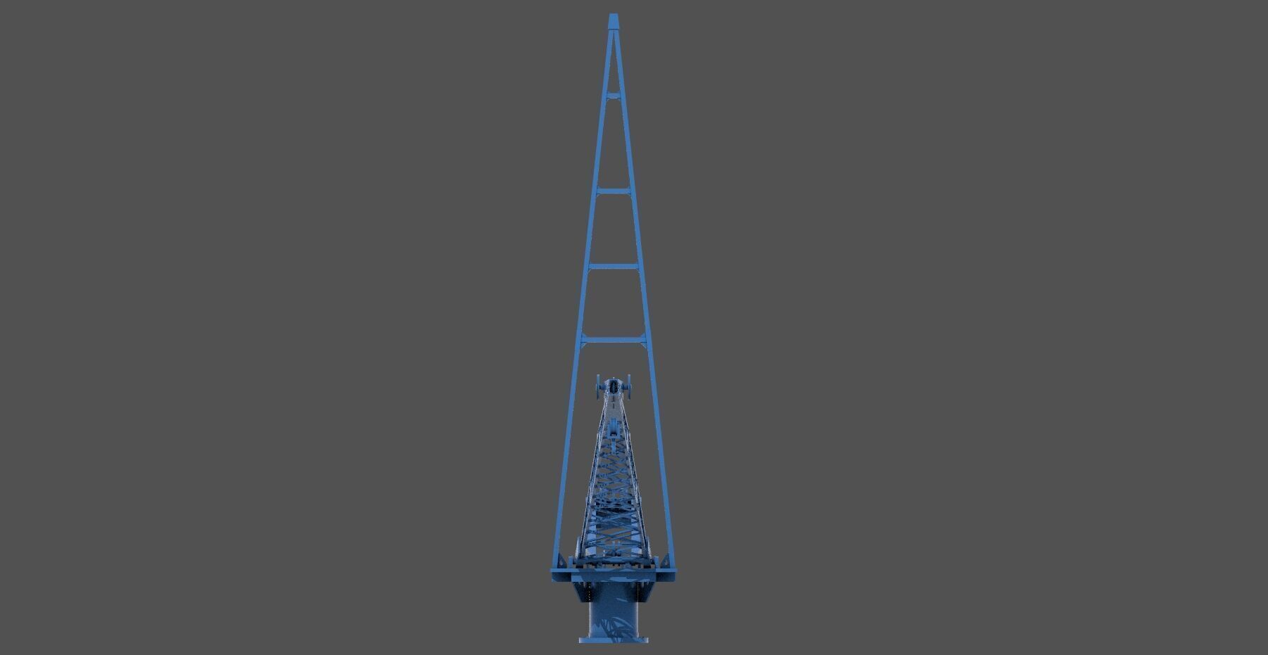 Yamato aircrafts stern Crane - Commercial license - 1-100 scale 3D print model_5