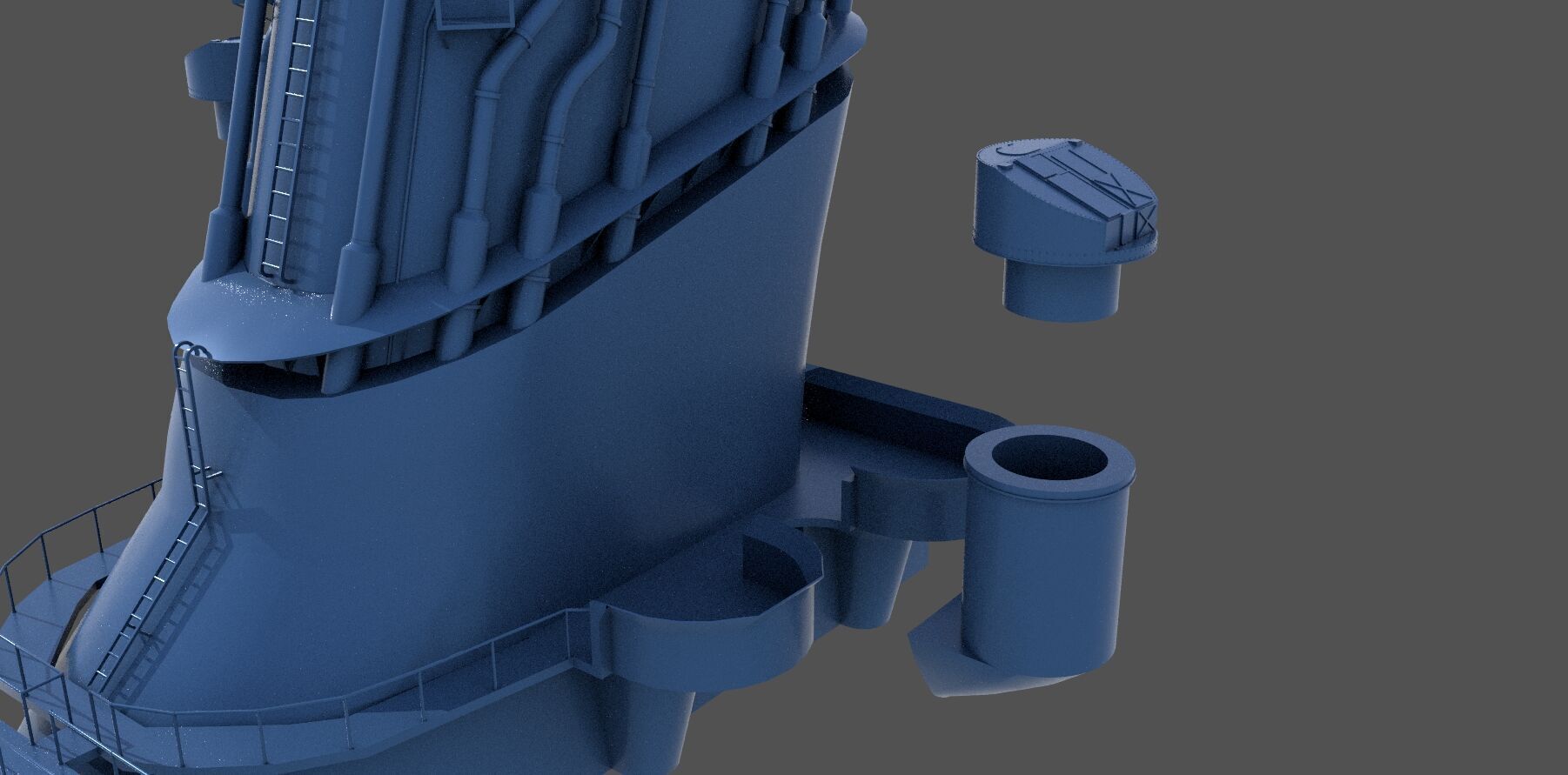 Yamato funnel - Commercial license - 1-100 scale 3D print model_5