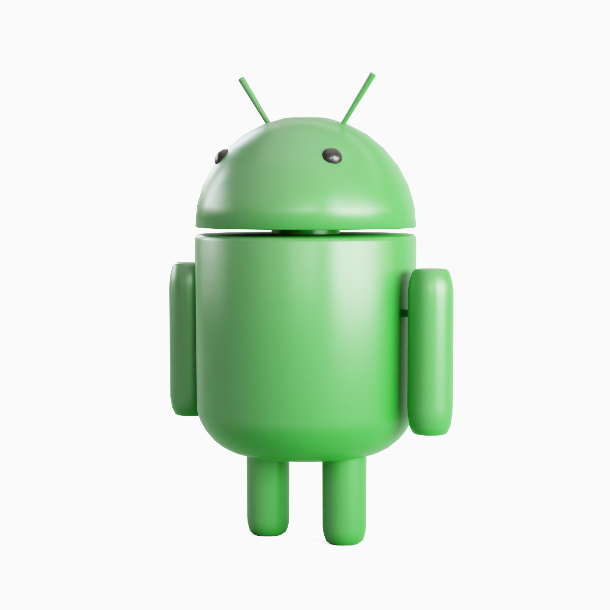 Android Robot 01 Low-poly 3D model_3