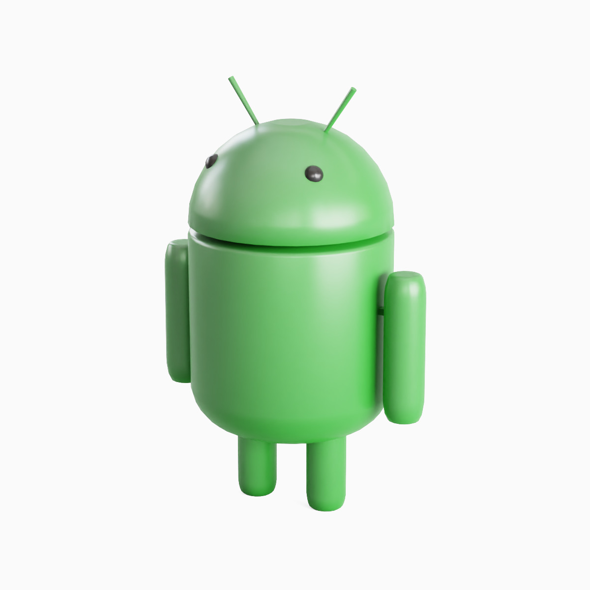 Android Robot 01 Low-poly 3D model_5