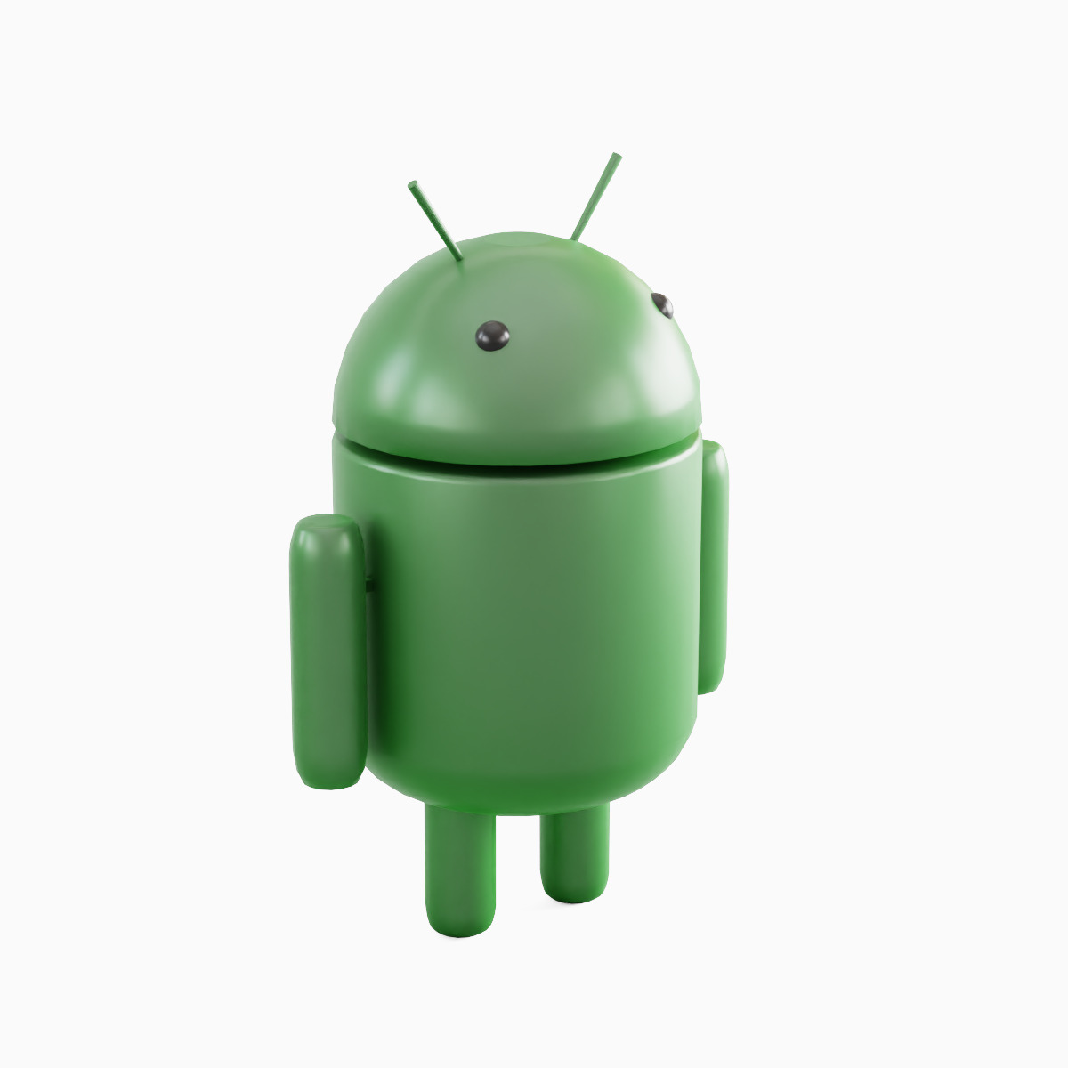 Android Robot 01 Low-poly 3D model_4
