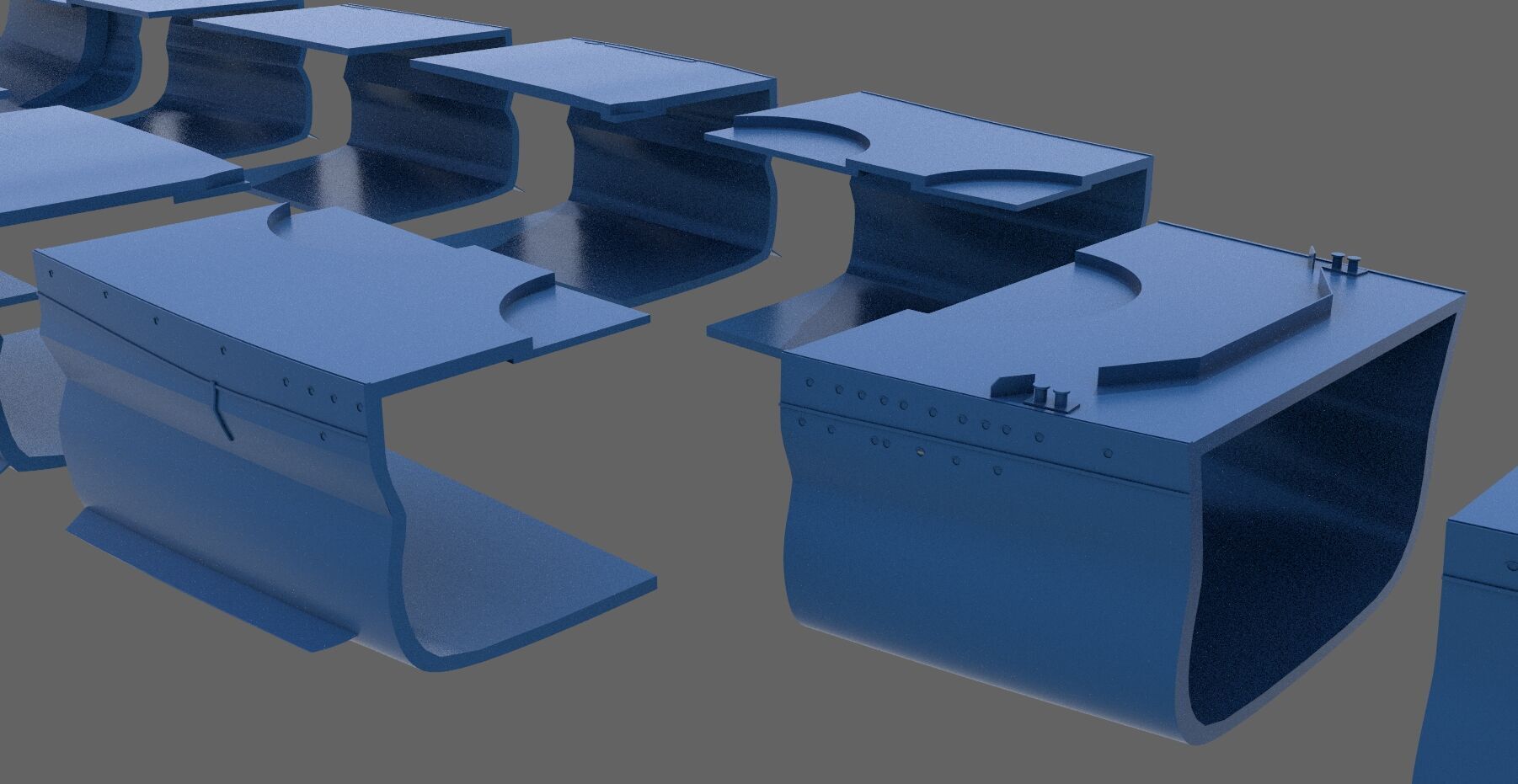 Battleship Yamato Hull - Commercial license - 1-200 scale 3D print model_5