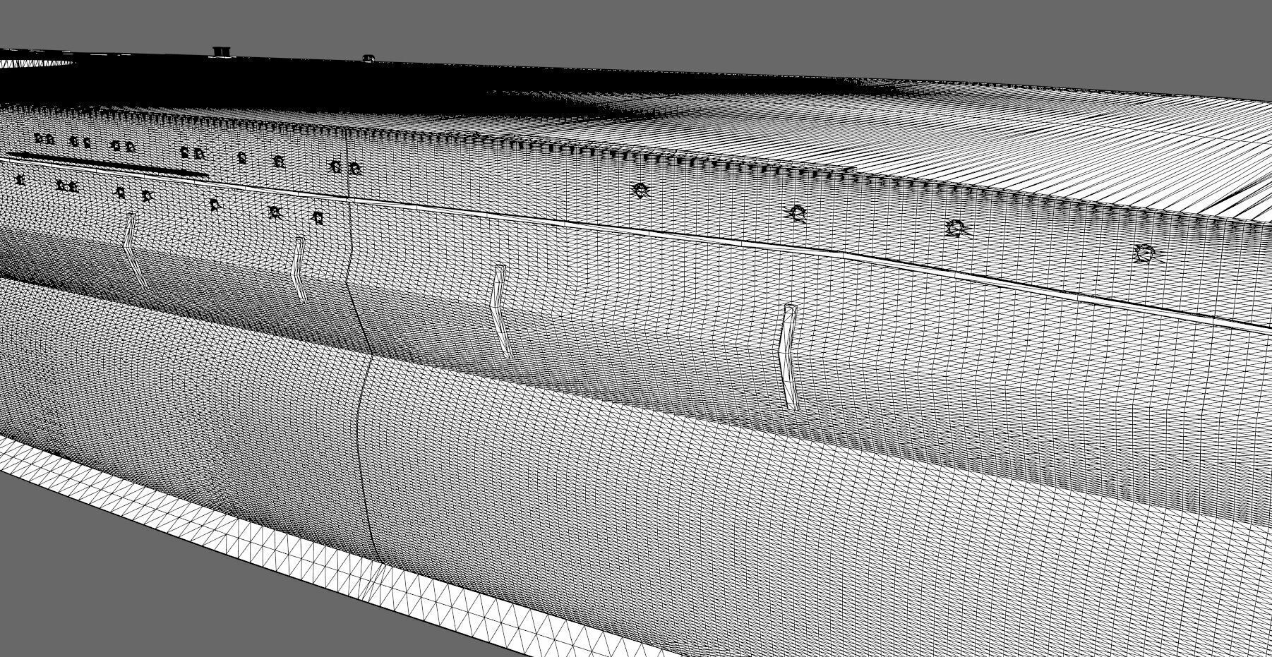 Battleship Yamato Hull - Commercial license - 1-200 scale 3D print model_18