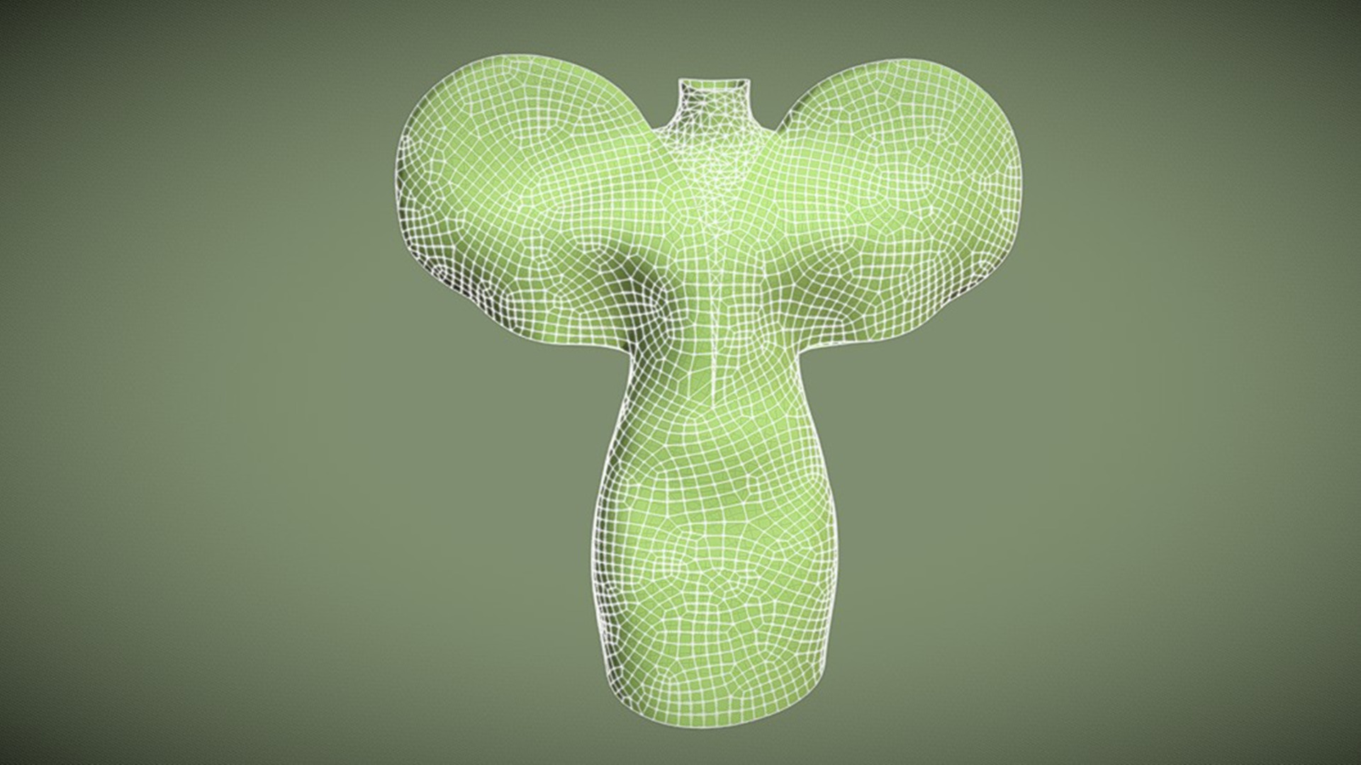 Heart Tops In Low Poly  Low-poly 3D model_1