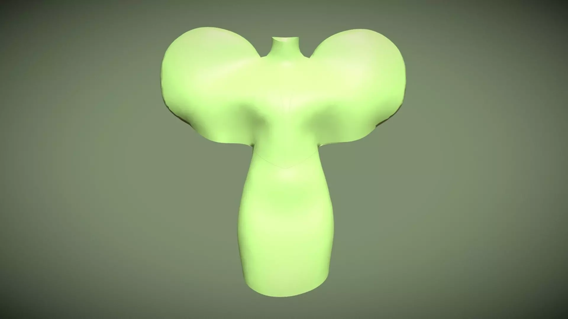 Heart Tops In Low Poly  Low-poly 3D model_0