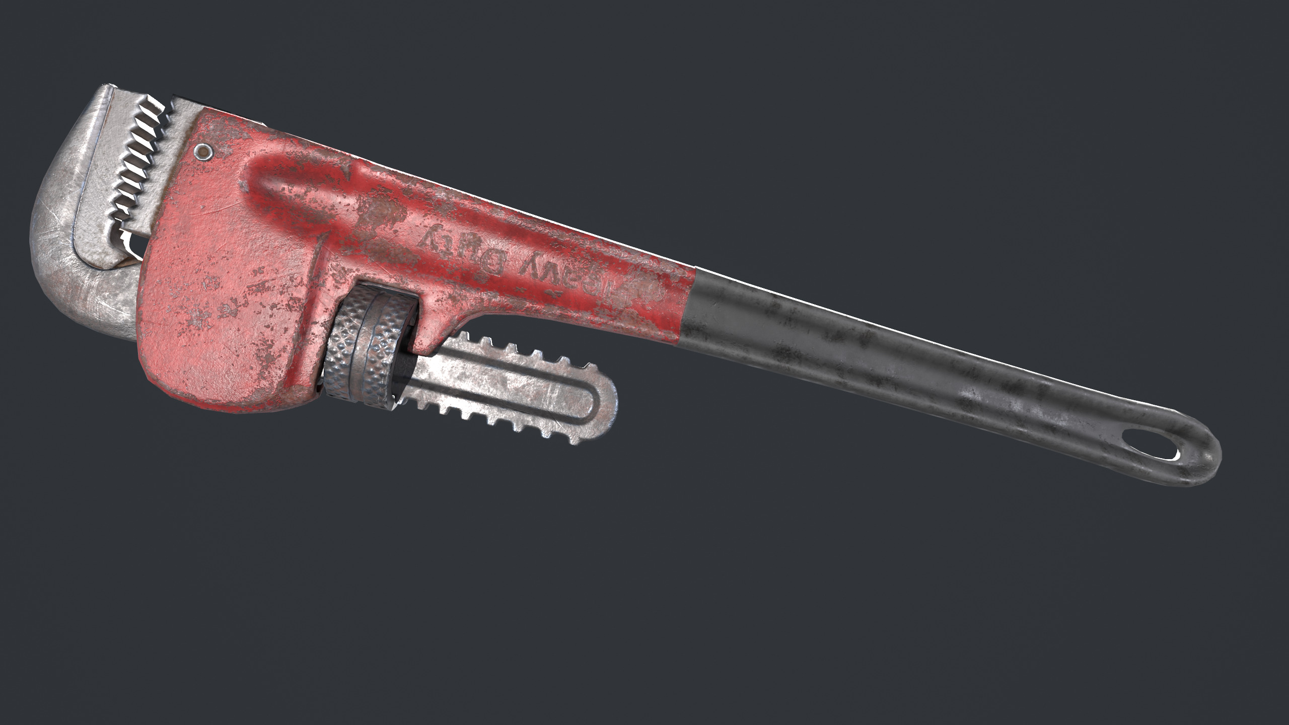 Wrench Low-poly 3D model_2