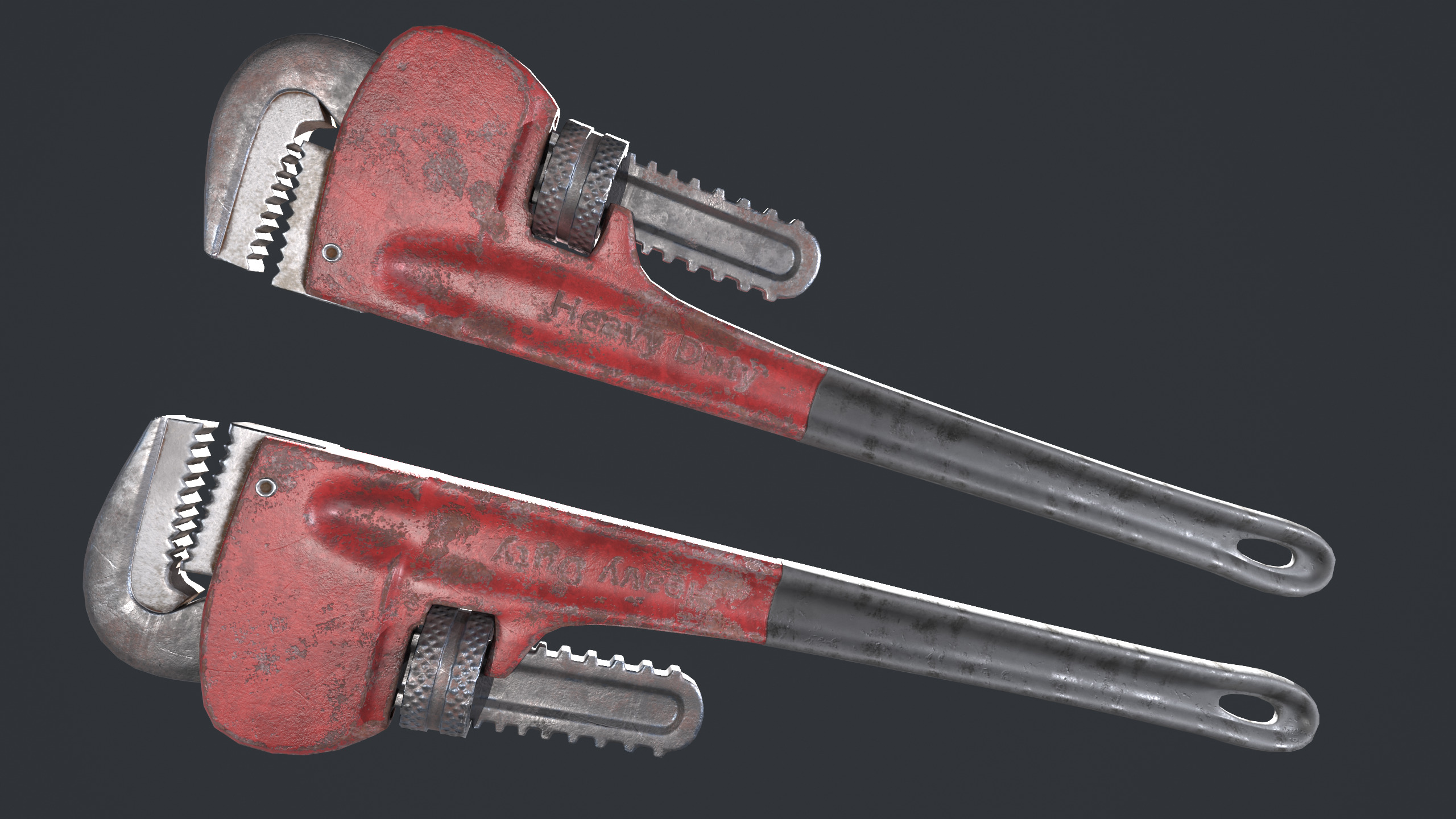 Wrench Low-poly 3D model_1