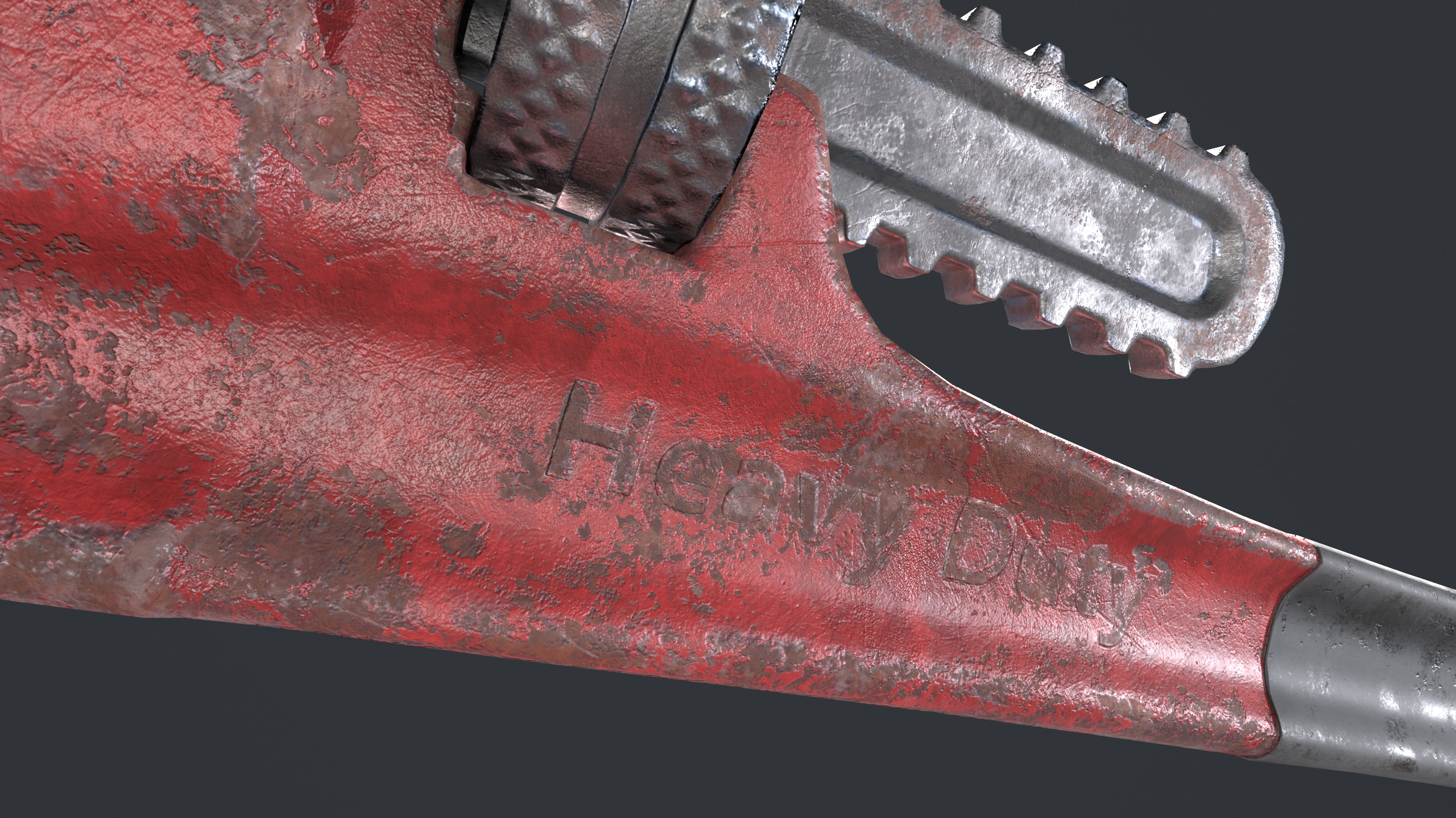 Wrench Low-poly 3D model_4