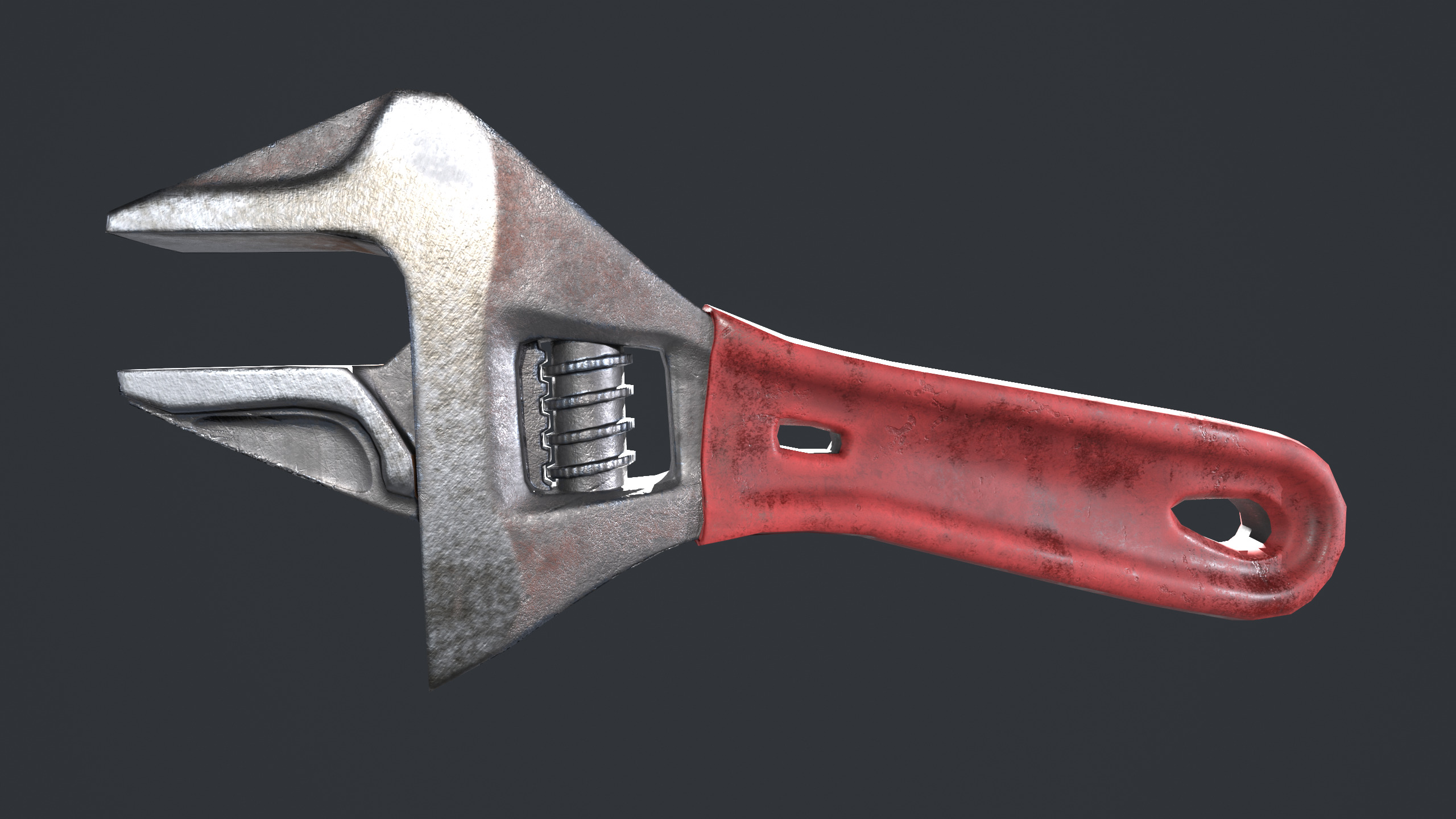 Wrench Low-poly 3D model_5
