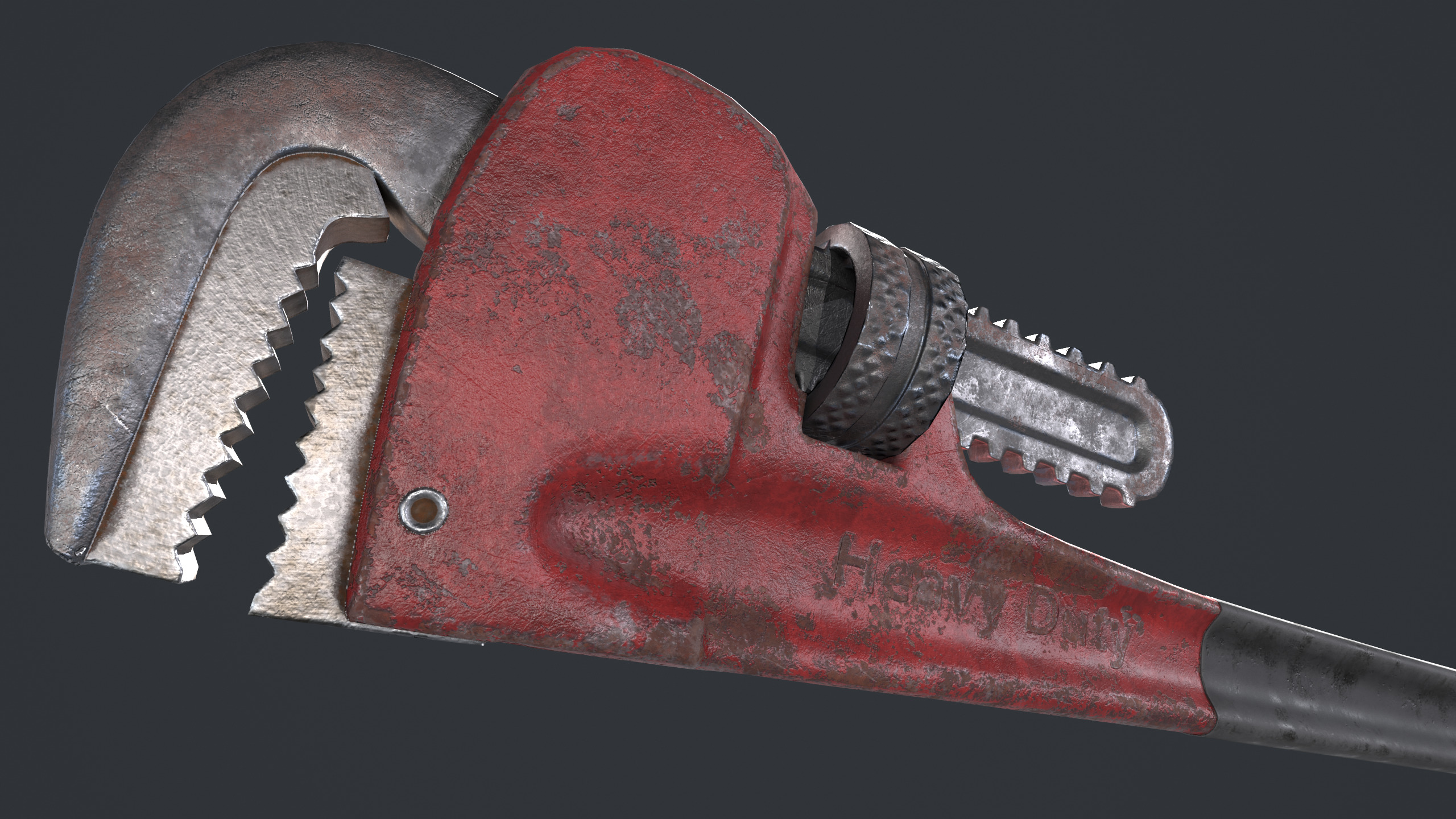 Wrench Low-poly 3D model_3