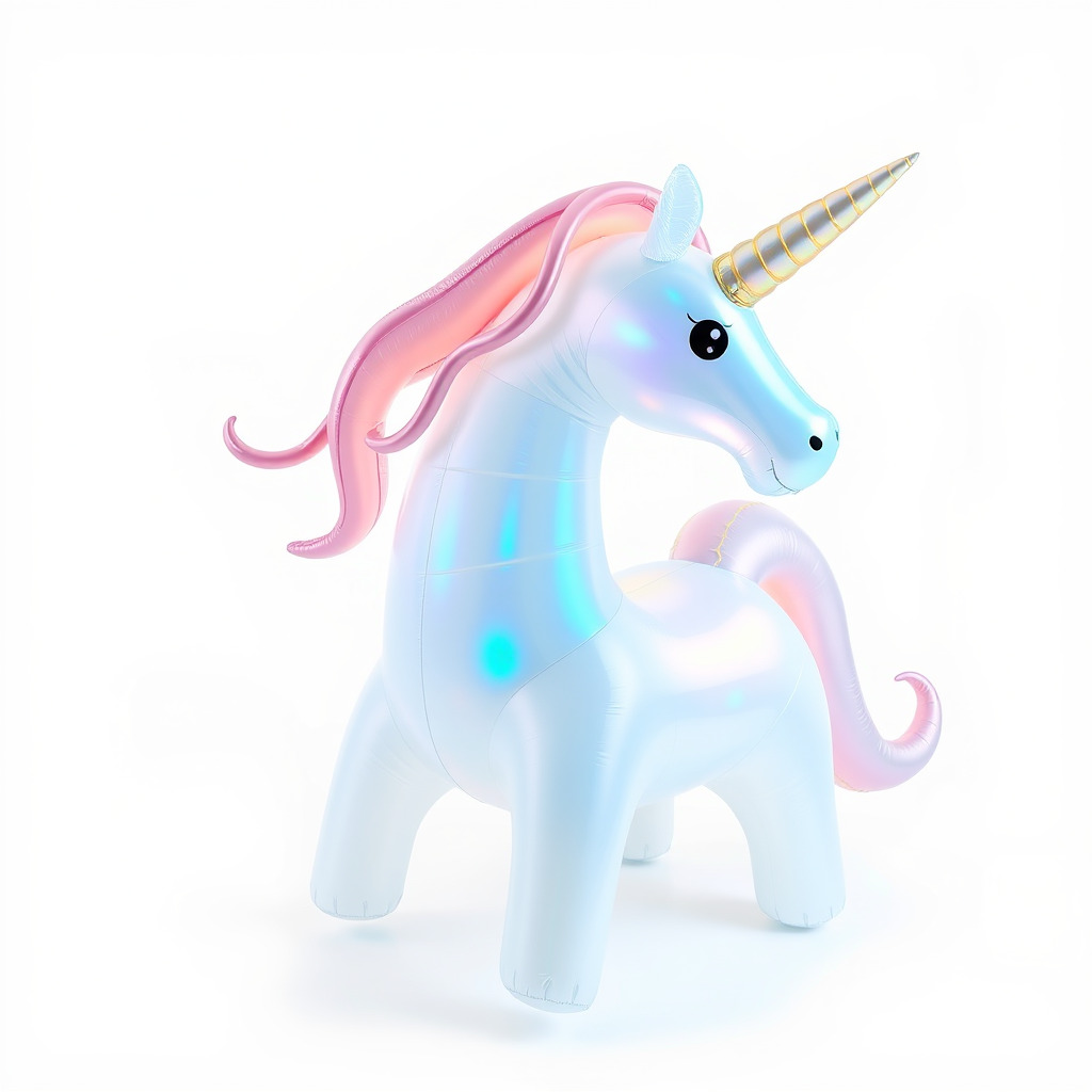 Magical Inflatable Unicorn Sculpture Model Pack Low-poly 3D model_4