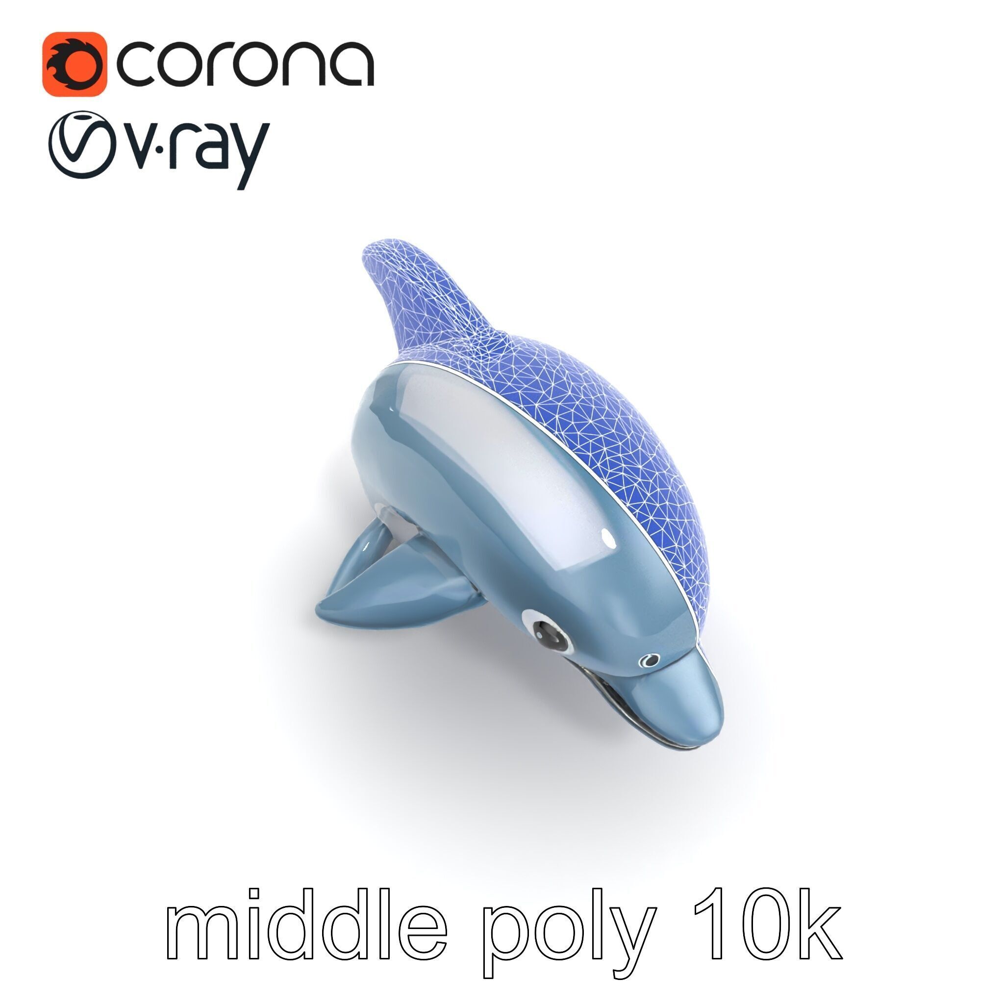 Inflatable Dolphin Aquatic Play Model Pack Low-poly 3D model_24