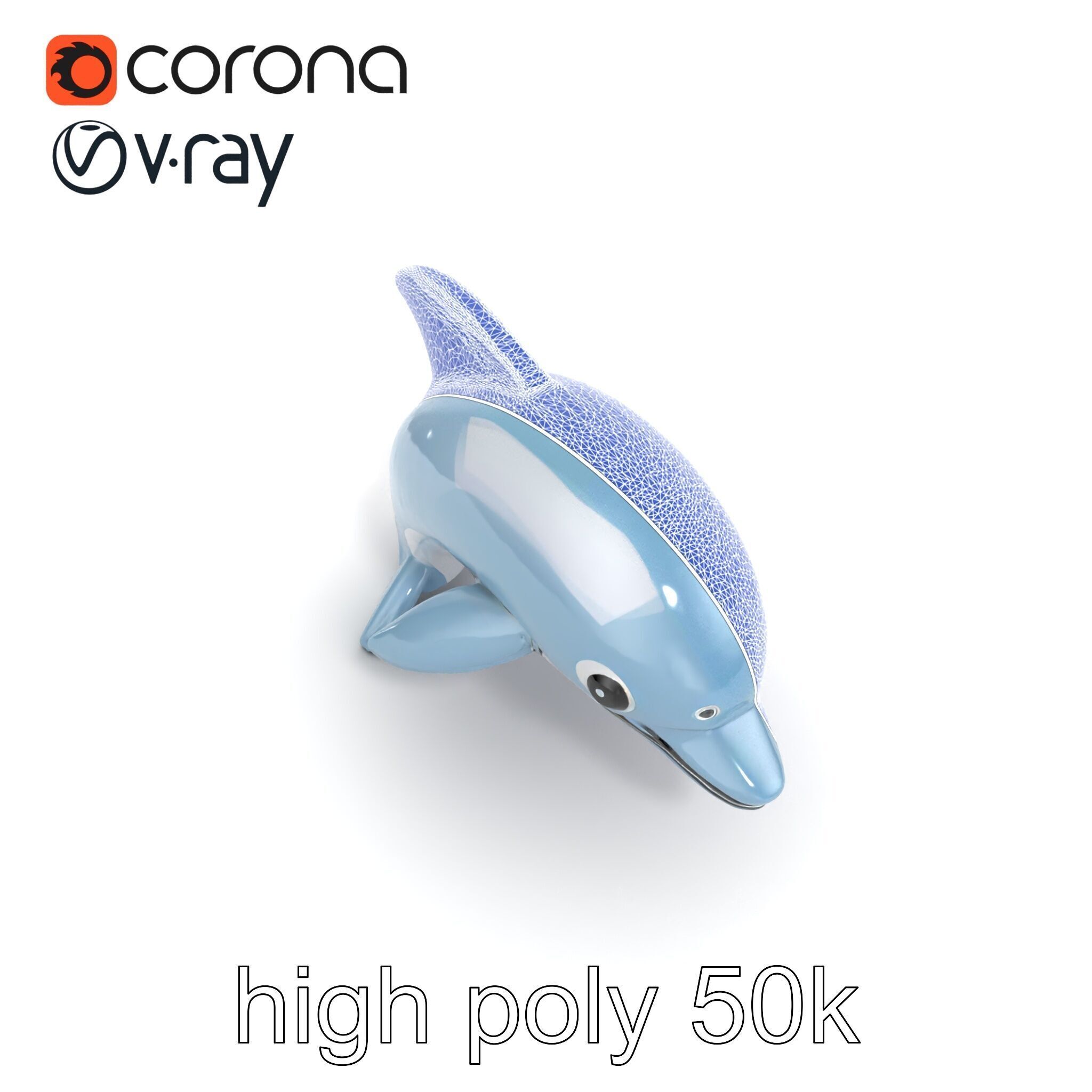 Inflatable Dolphin Aquatic Play Model Pack Low-poly 3D model_11