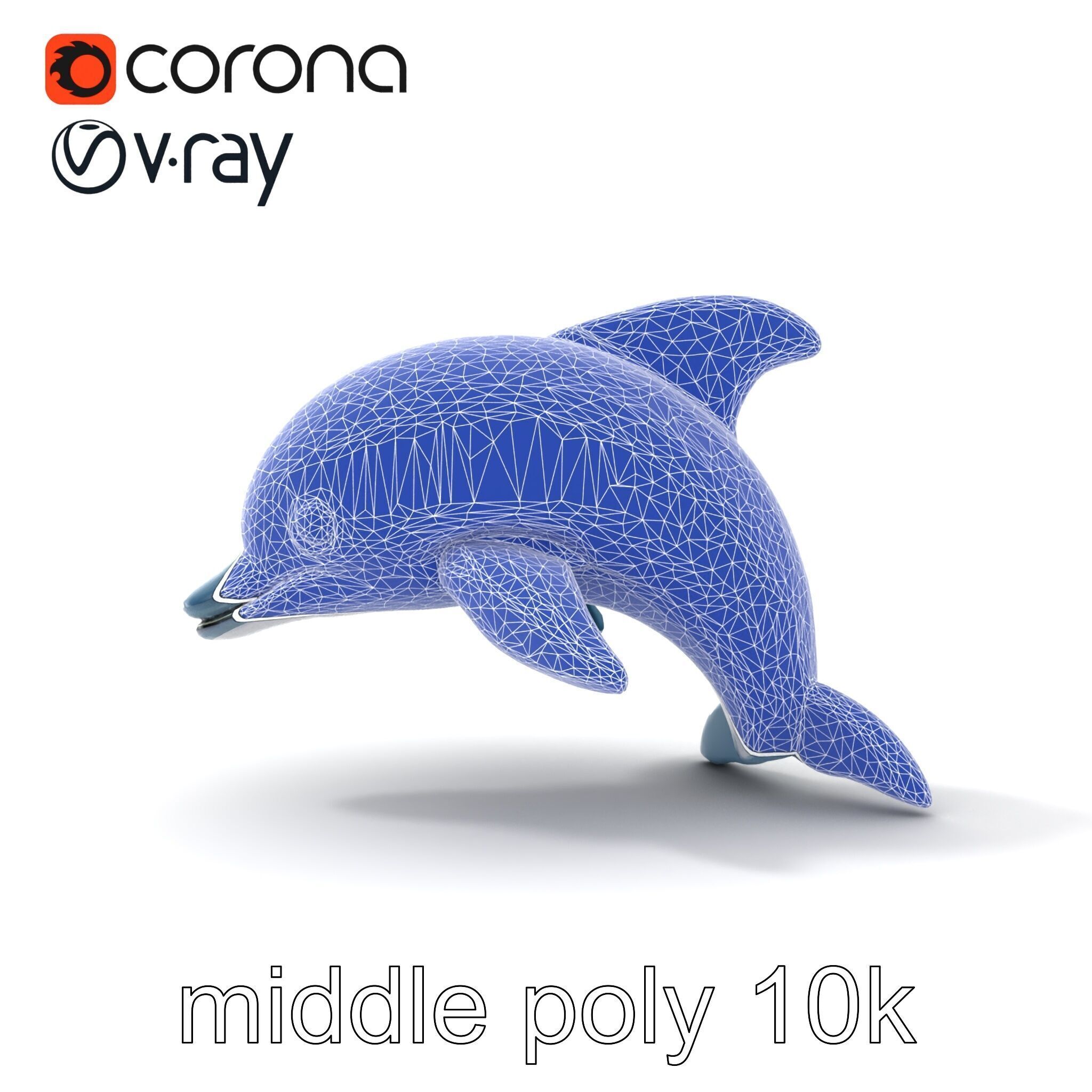 Inflatable Dolphin Aquatic Play Model Pack Low-poly 3D model_32