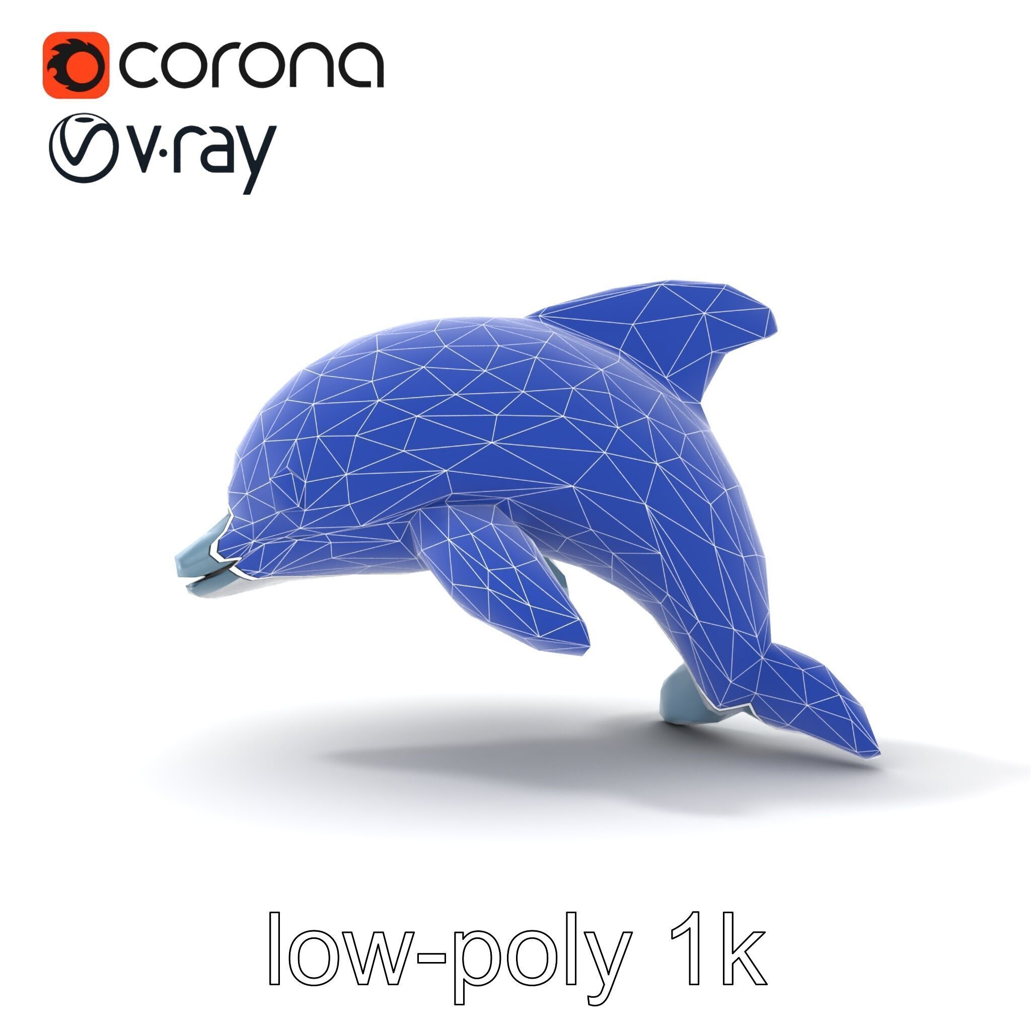 Inflatable Dolphin Aquatic Play Model Pack Low-poly 3D model_20
