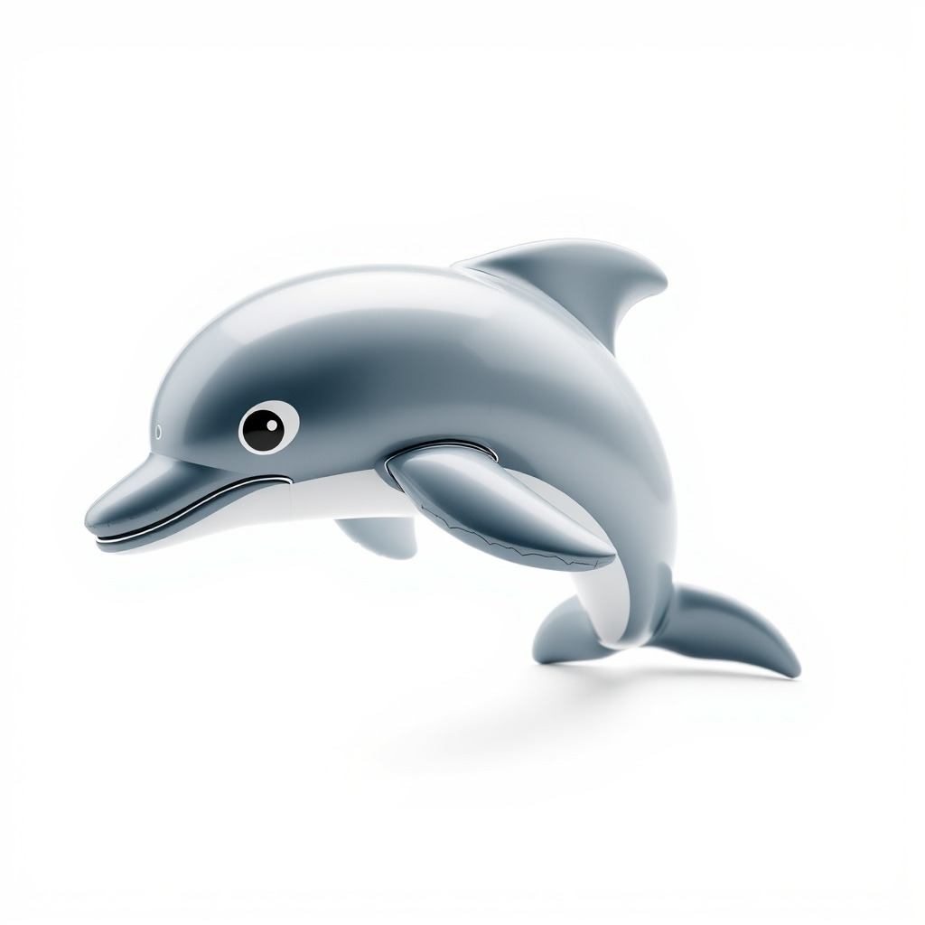 Inflatable Dolphin Aquatic Play Model Pack Low-poly 3D model_4
