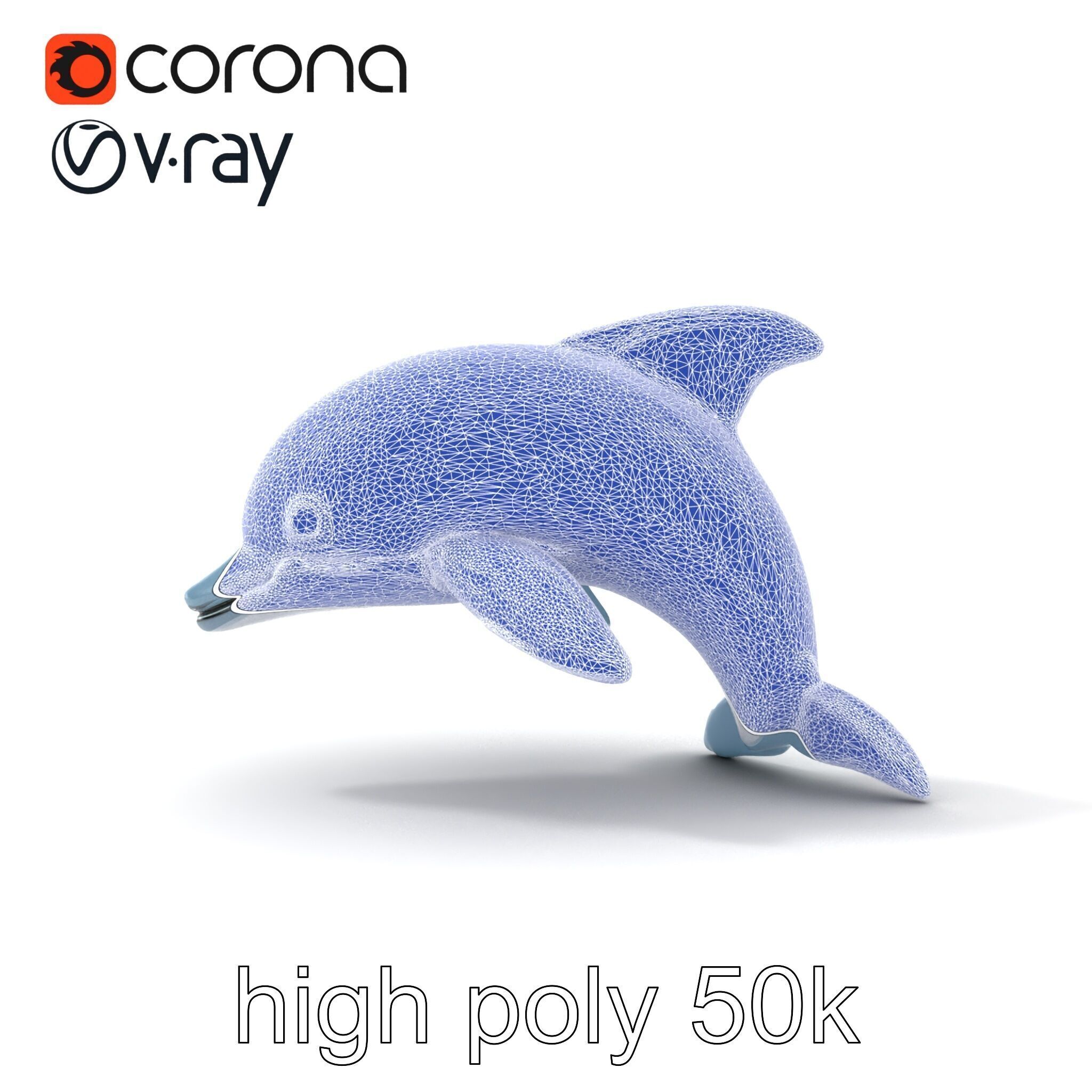 Inflatable Dolphin Aquatic Play Model Pack Low-poly 3D model_31