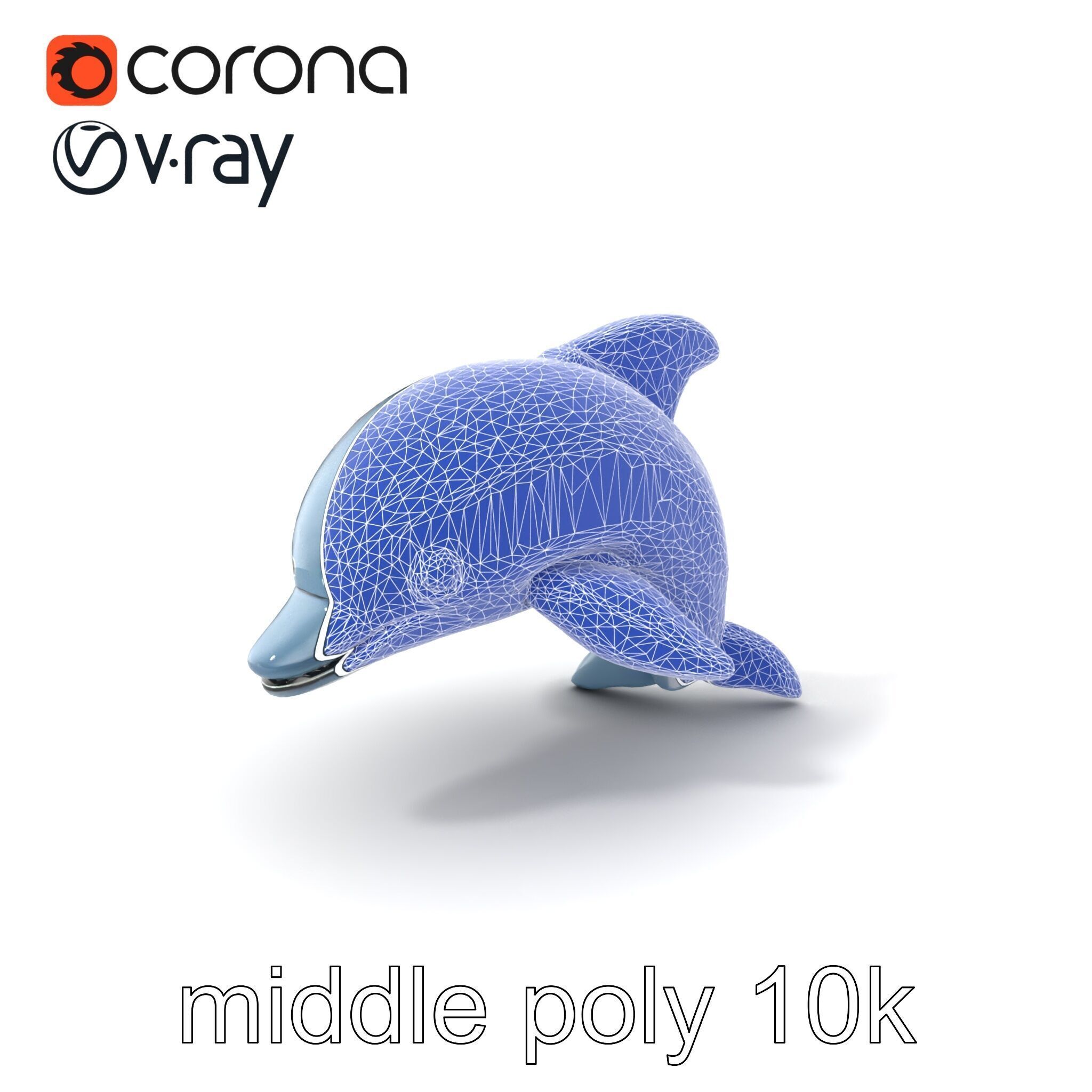 Inflatable Dolphin Aquatic Play Model Pack Low-poly 3D model_6