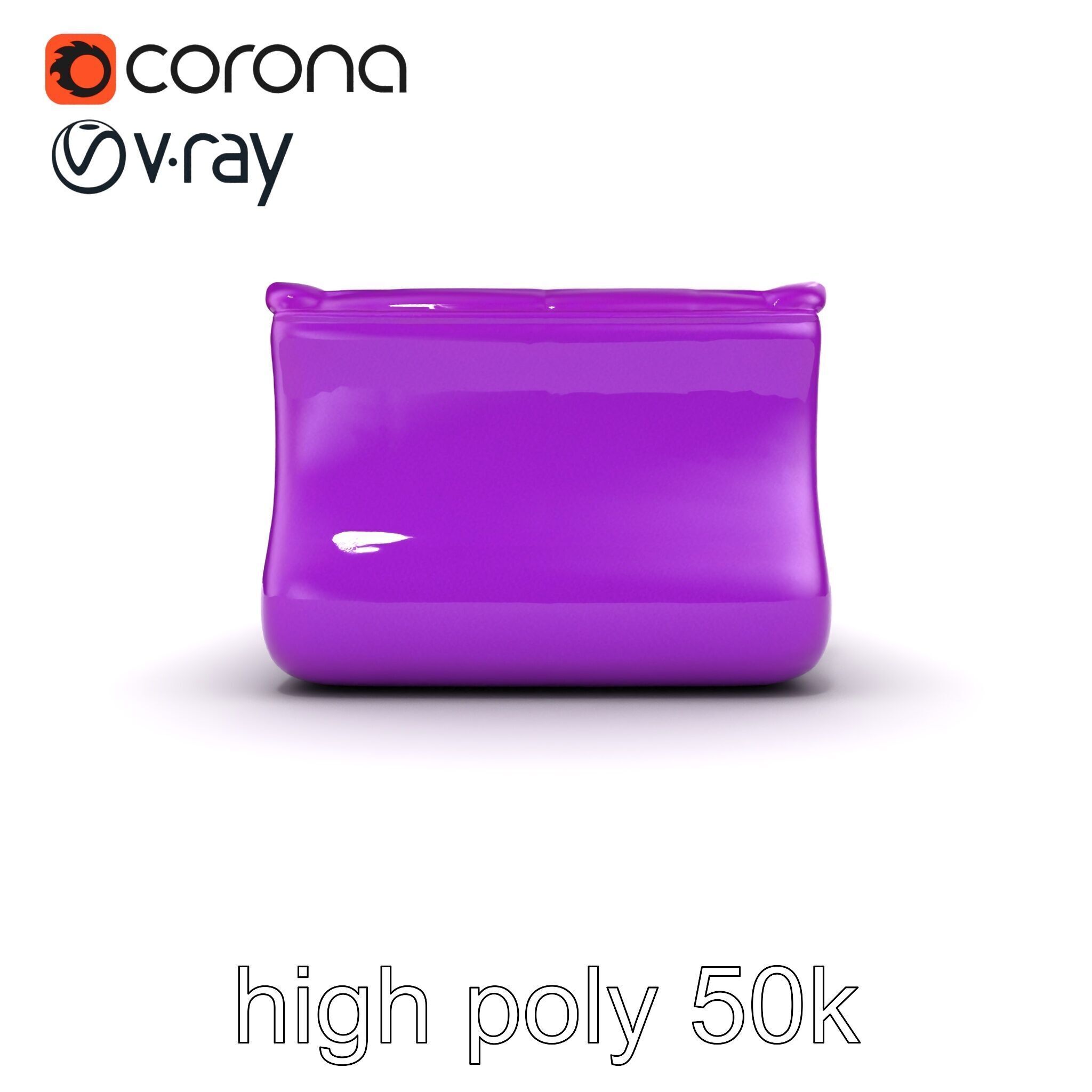 Convertible Inflatable Mattress Vibrant Patterns Model Pack Low-poly 3D model_28