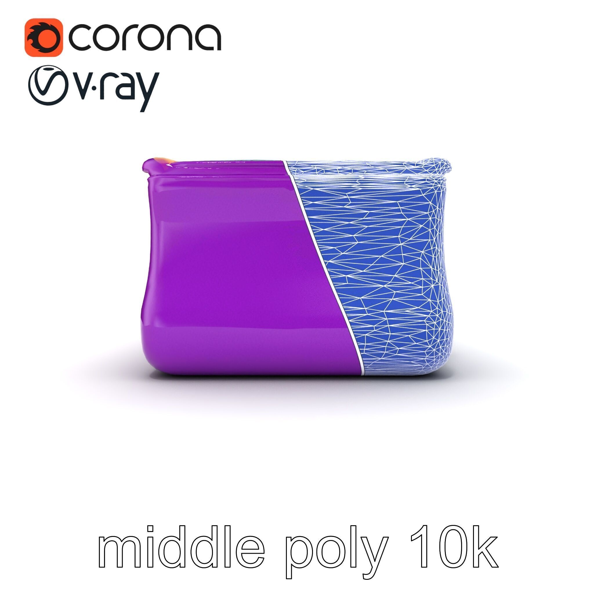 Convertible Inflatable Mattress Vibrant Patterns Model Pack Low-poly 3D model_21