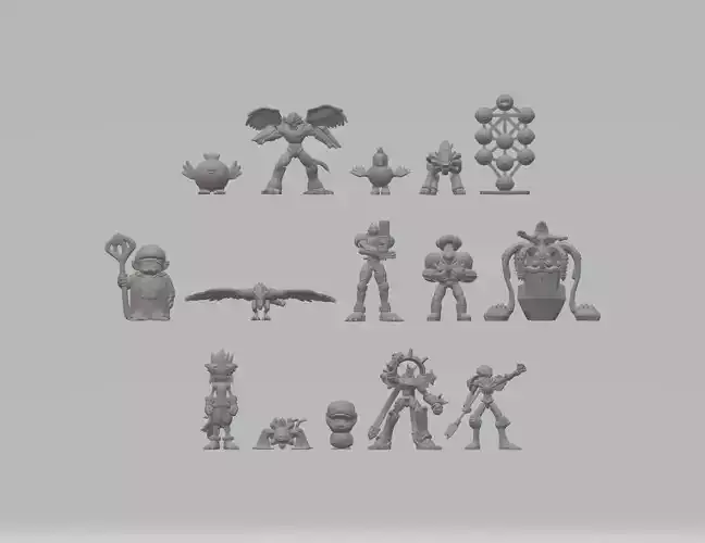 Digimon Frontier Set 59 60 61 Toy Replica Model