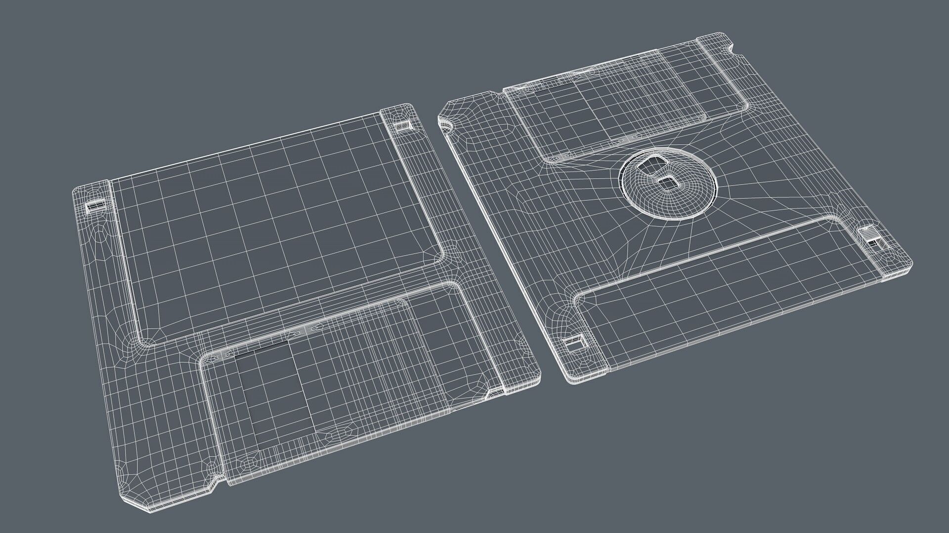 Floppy Disk Realistic 3D model_13