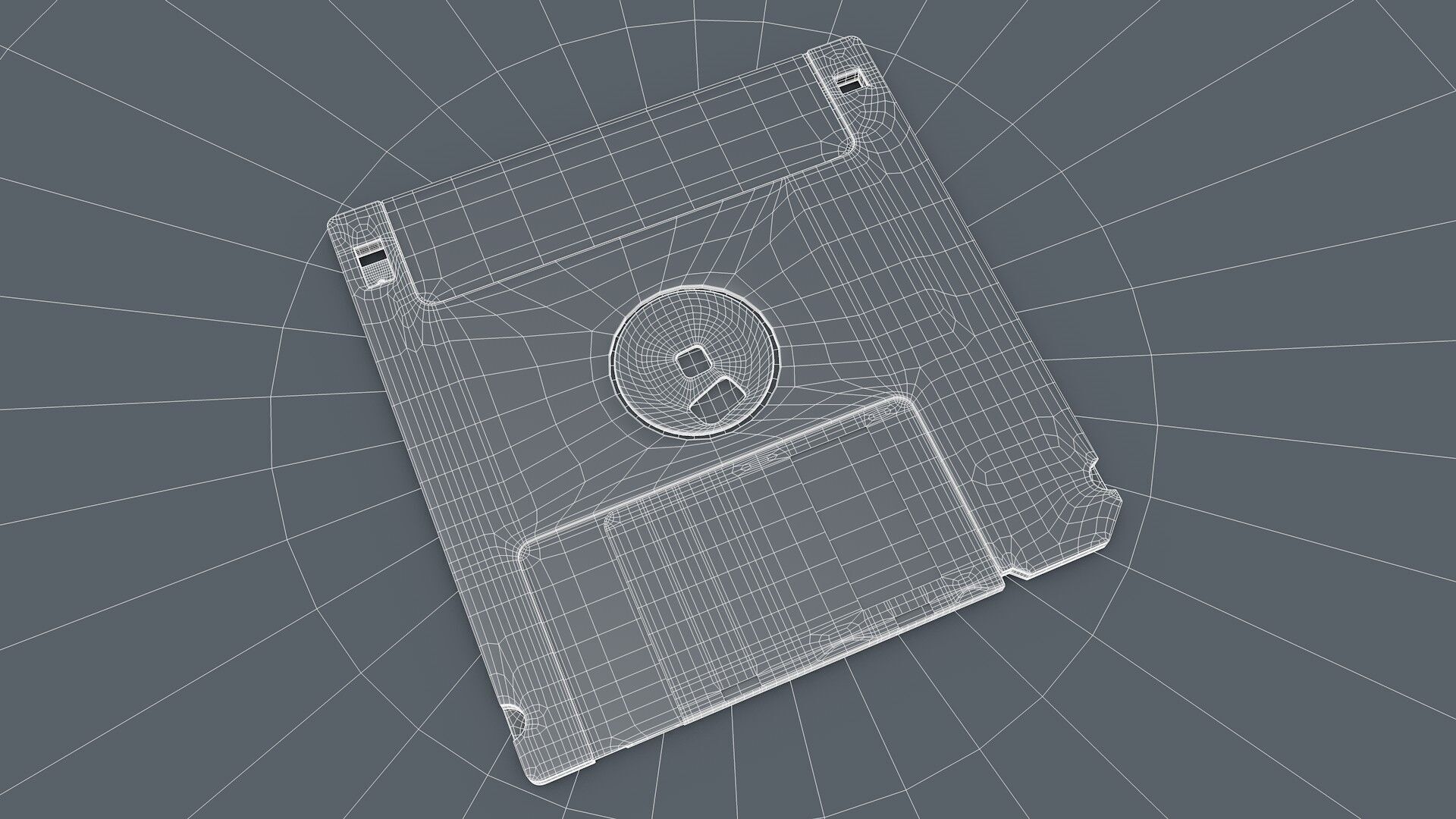 Floppy Disk Realistic 3D model_10
