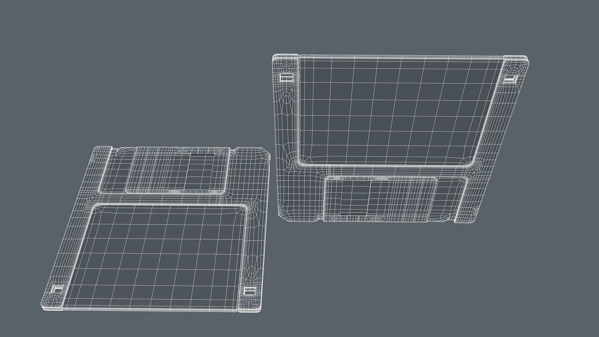 Floppy Disk Realistic 3D model_7