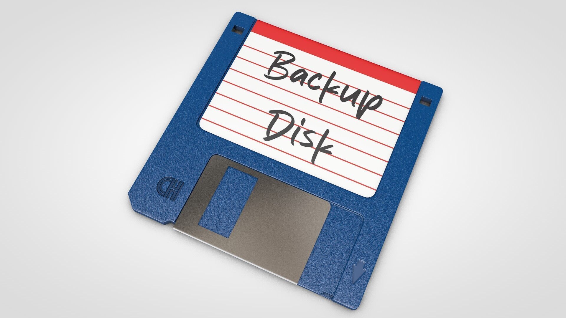 Floppy Disk Realistic 3D model_14