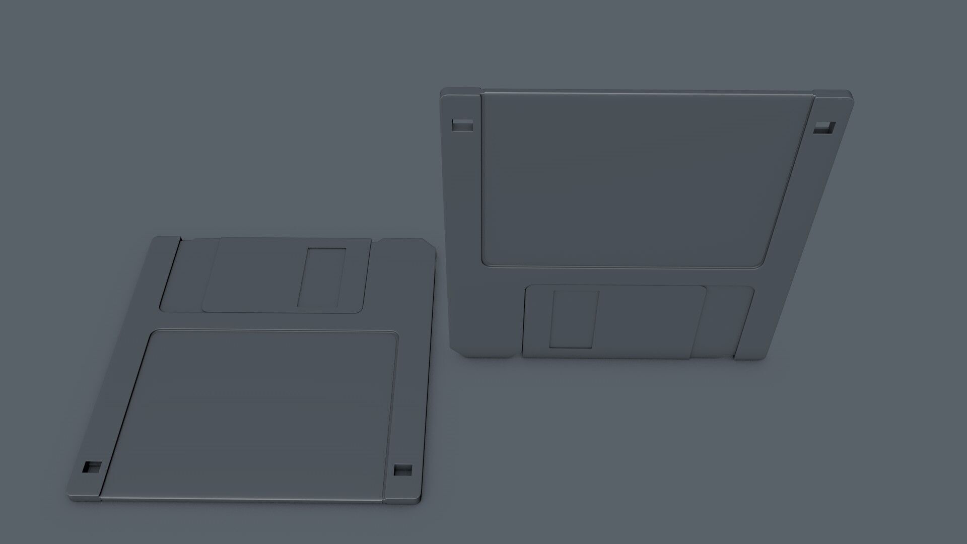 Floppy Disk Realistic 3D model_6