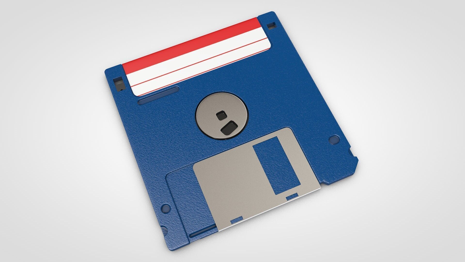 Floppy Disk Realistic 3D model_8