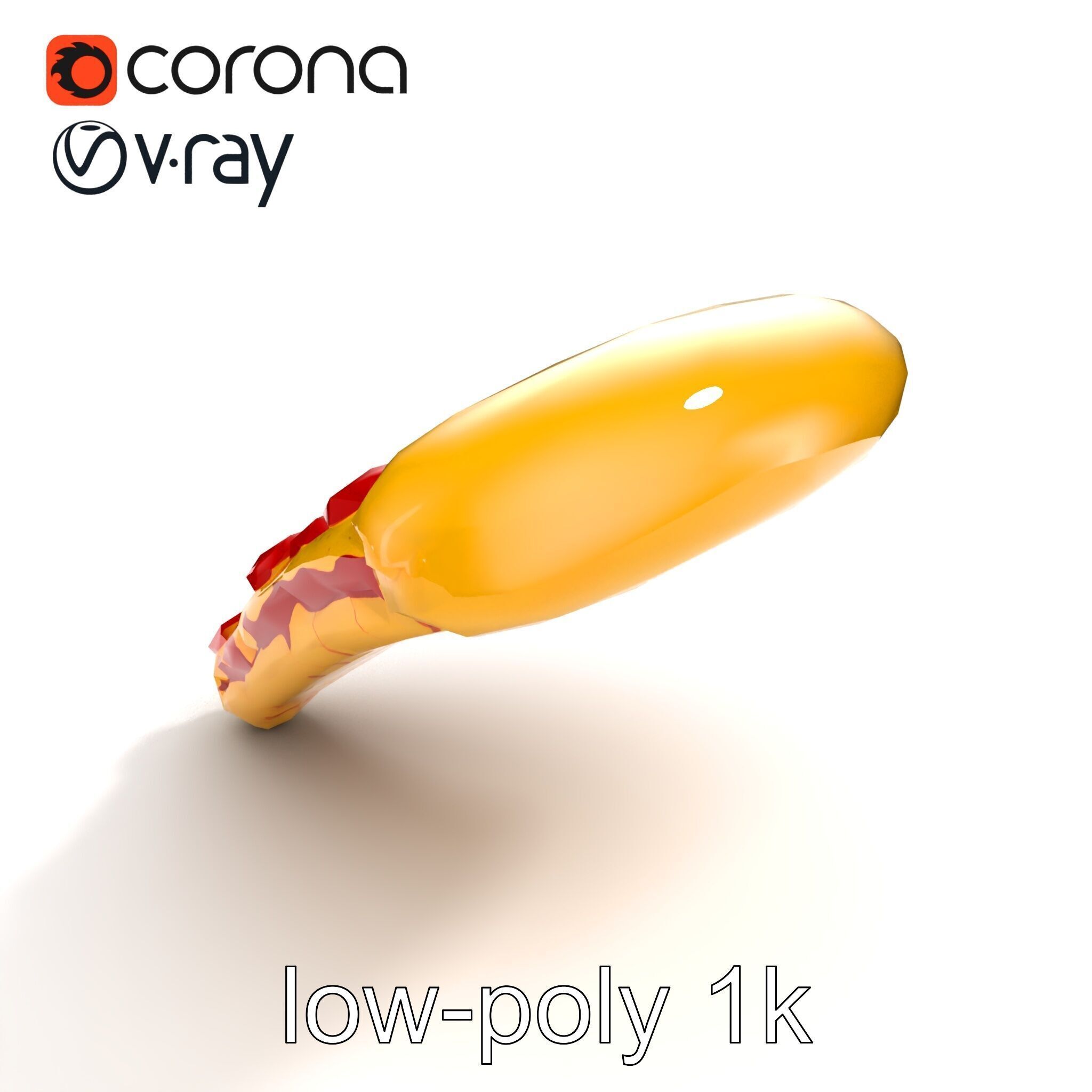 Inflatable Pizza Slice Float Fun model pack Low-poly 3D model_9