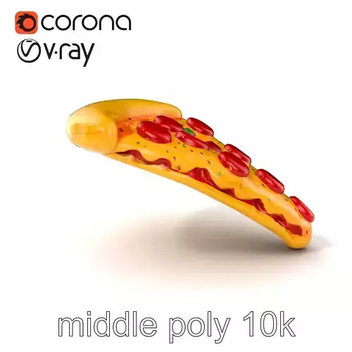 Inflatable Pizza Slice Float Fun model pack Low-poly 3D model