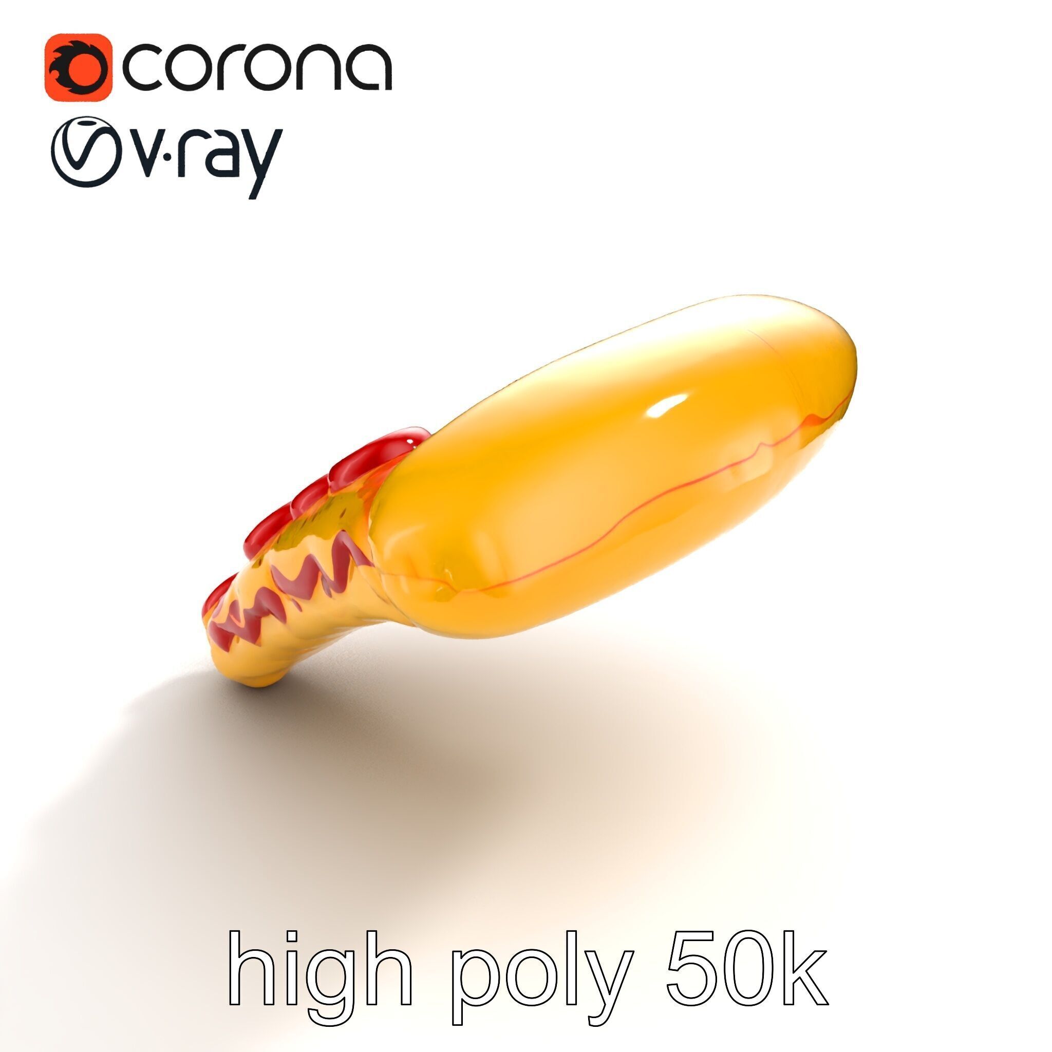 Inflatable Pizza Slice Float Fun model pack Low-poly 3D model_13