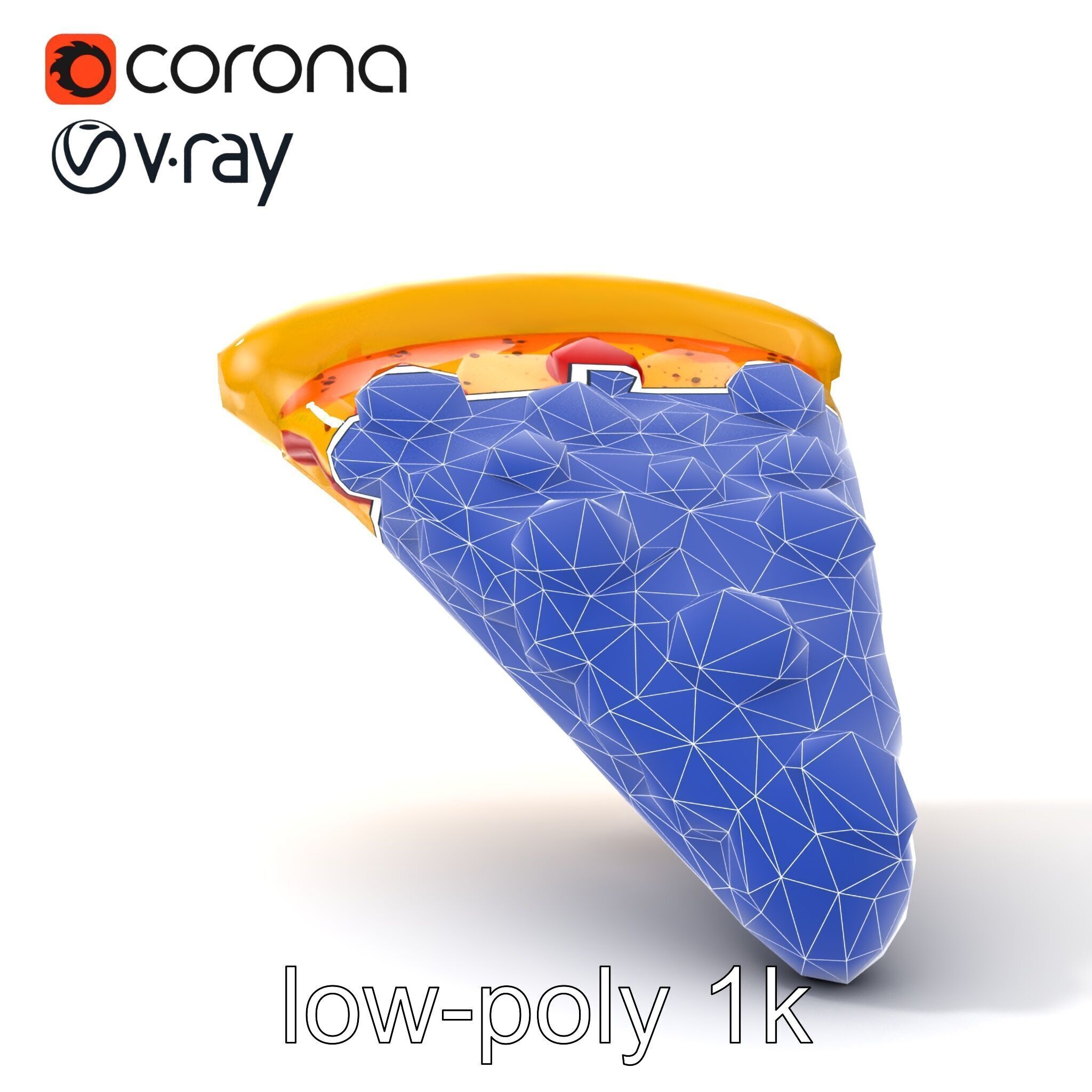 Inflatable Pizza Slice Float Fun model pack Low-poly 3D model_29