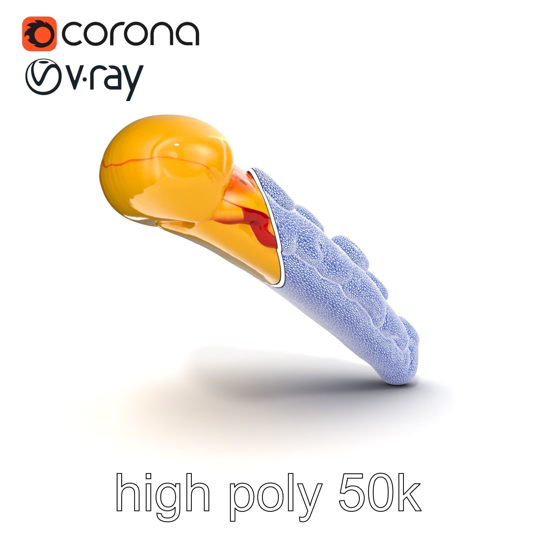 Inflatable Pizza Slice Float Fun model pack Low-poly 3D model_17