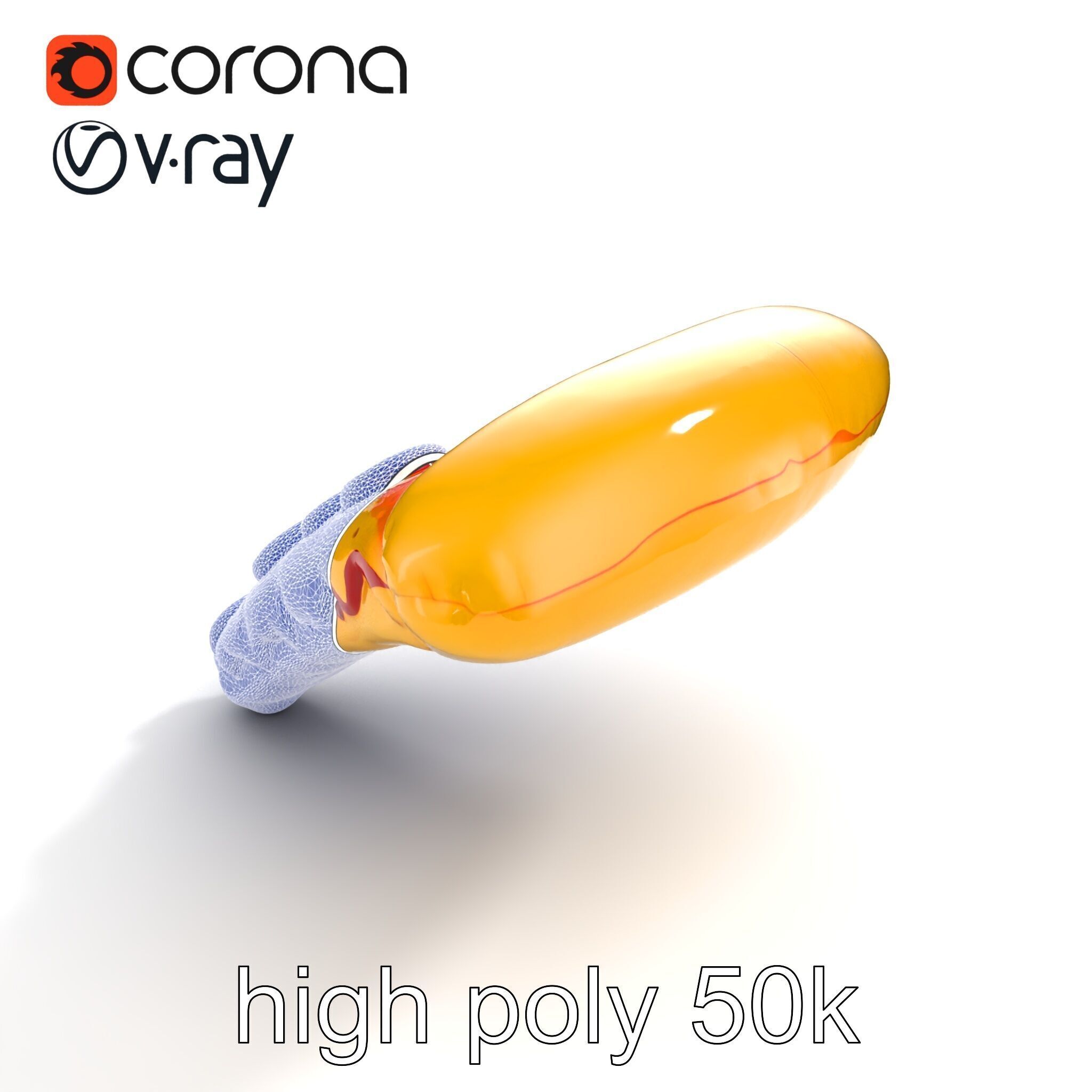 Inflatable Pizza Slice Float Fun model pack Low-poly 3D model_21