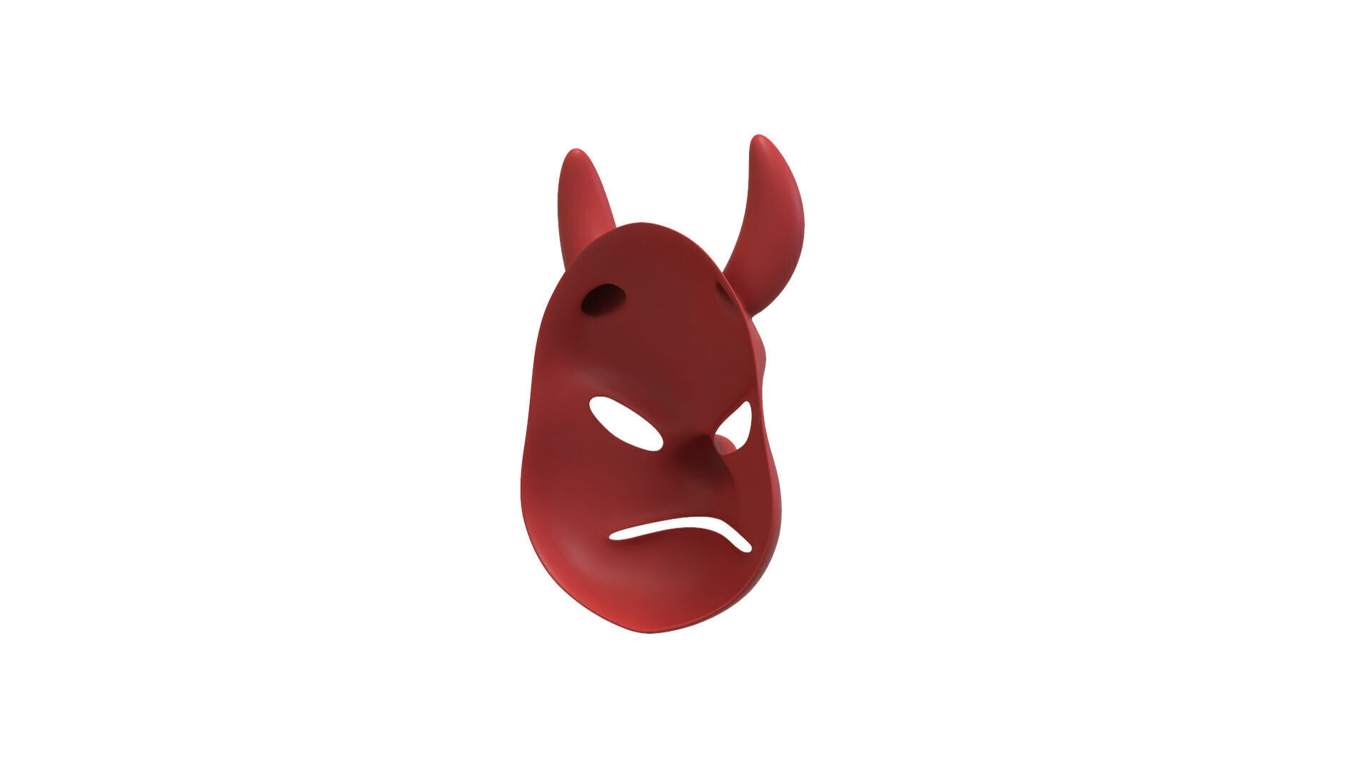 Prop133 Devil Mask Low-poly 3D model_11