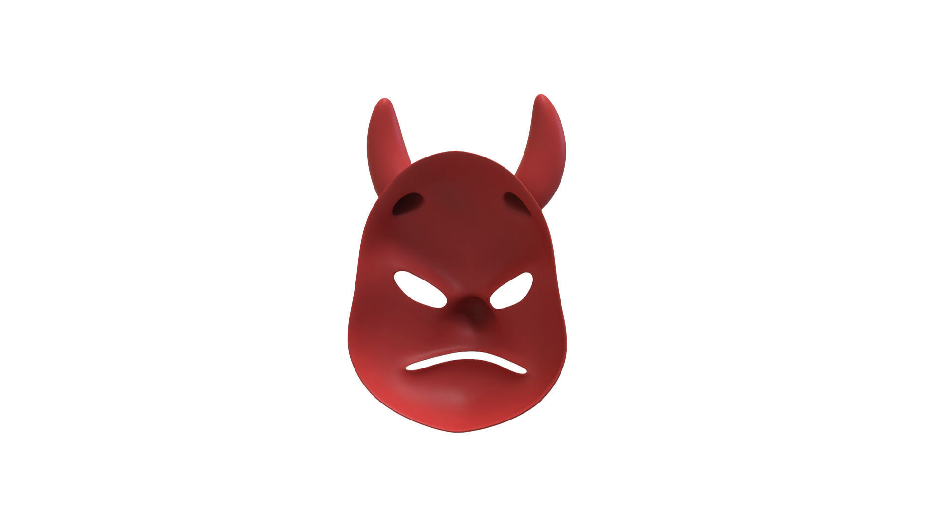 Prop133 Devil Mask Low-poly 3D model_10